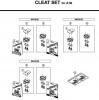 Shimano PD Pedal - Pedale Ersatzteile Cleat-Set-ATB