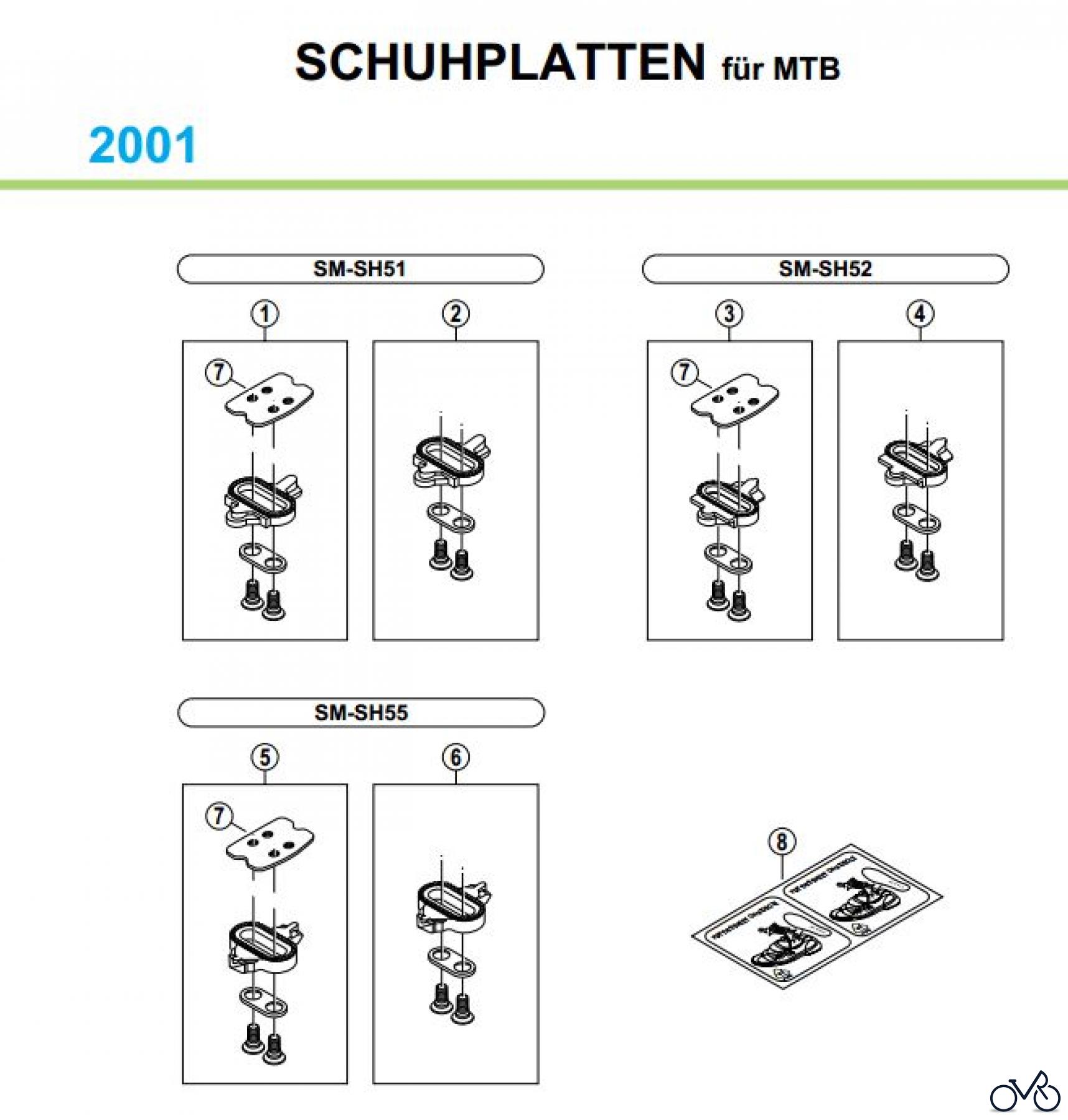  Shimano PD Pedal - Pedale Cleat-Set-ATB-01