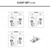 Shimano PD Pedal - Pedale Ersatzteile Cleat-Set-ATB