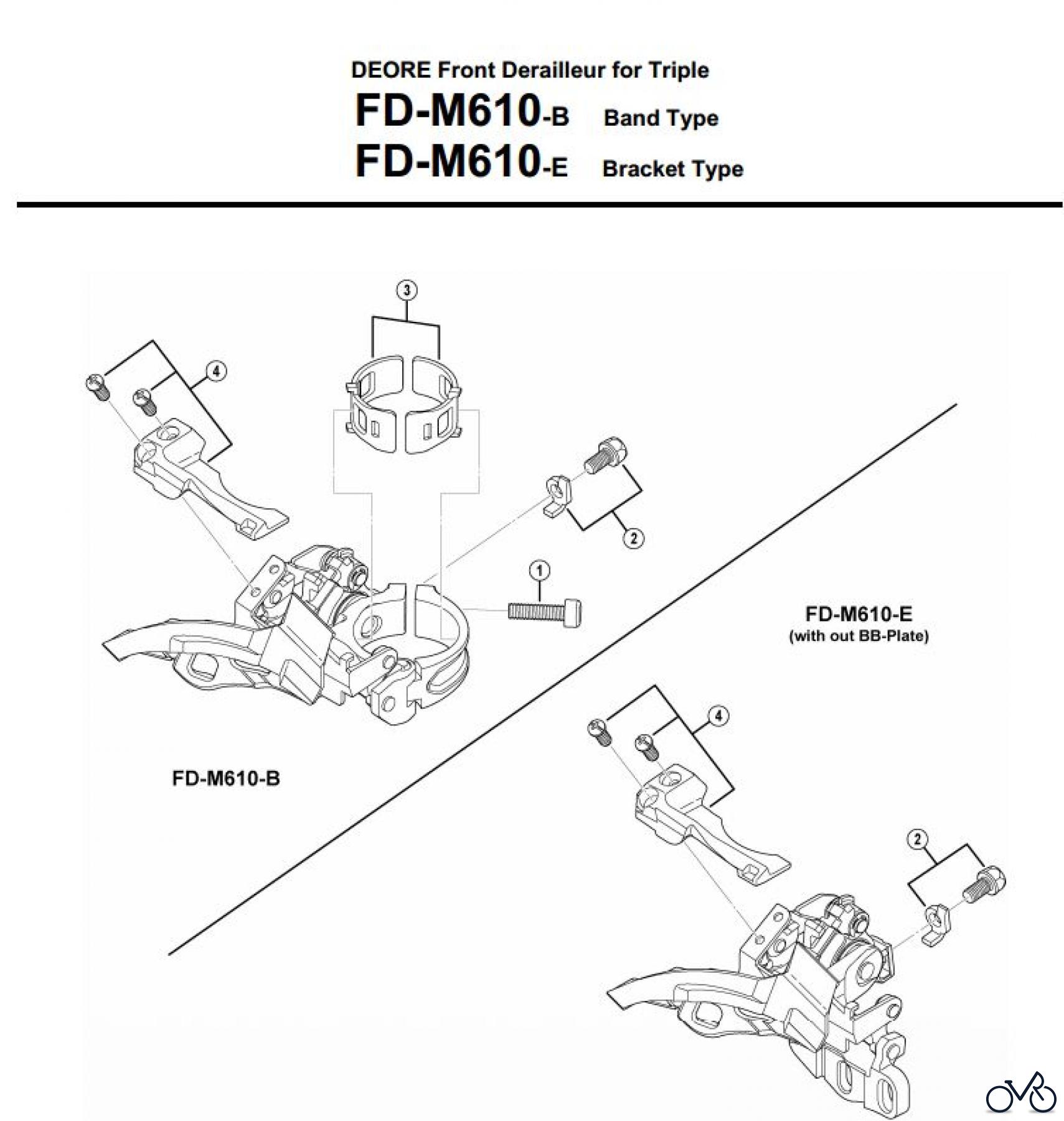  Shimano FD Front Derailleur - Umwerfer FD-M610