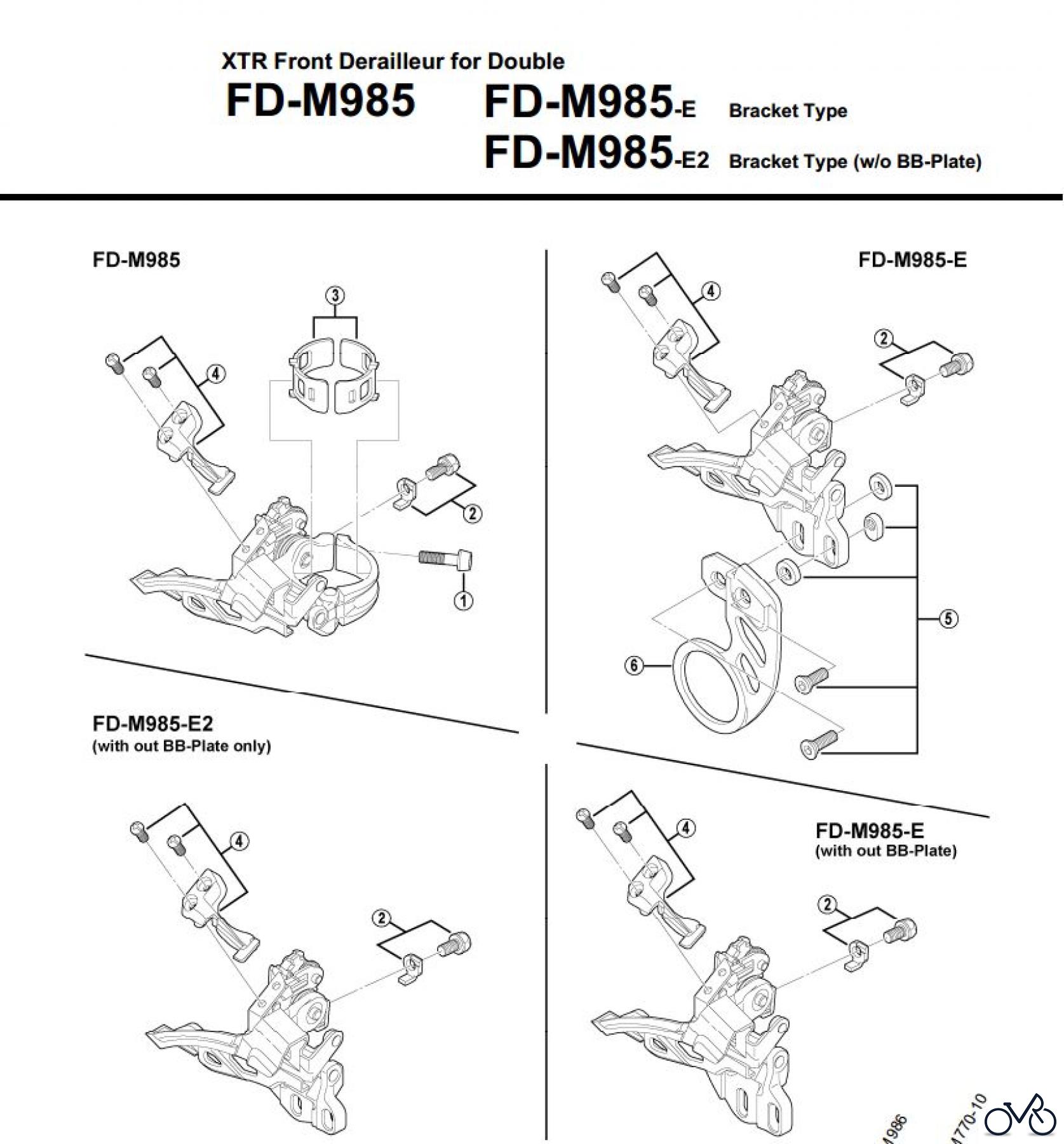  Shimano FD Front Derailleur - Umwerfer FD-M985