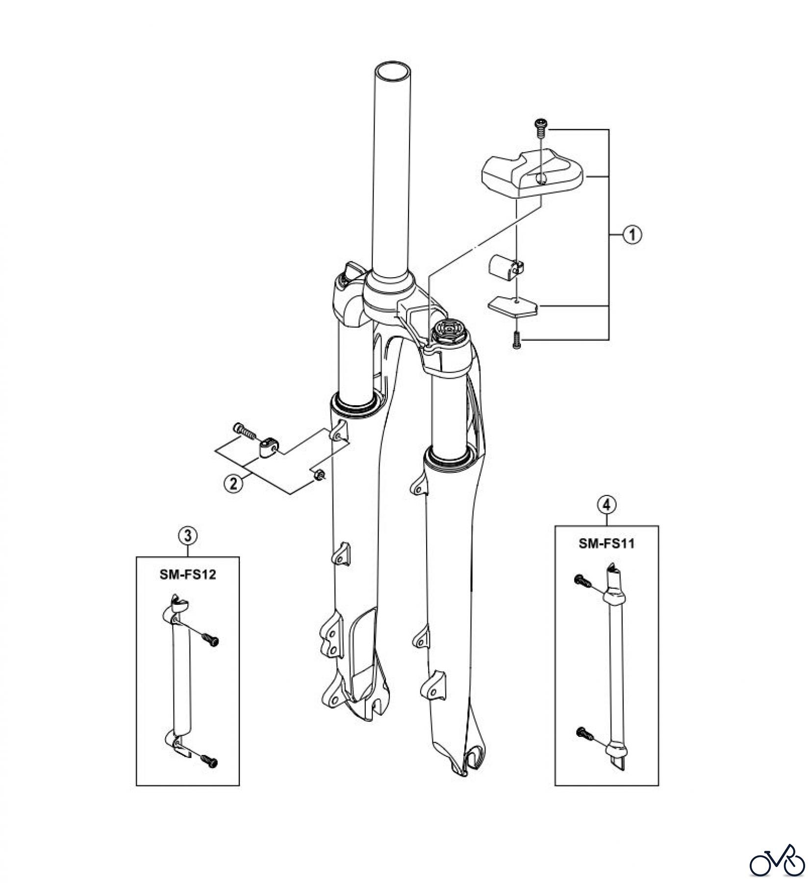 Shimano FS Front Suspension - Federgabel FS-C812