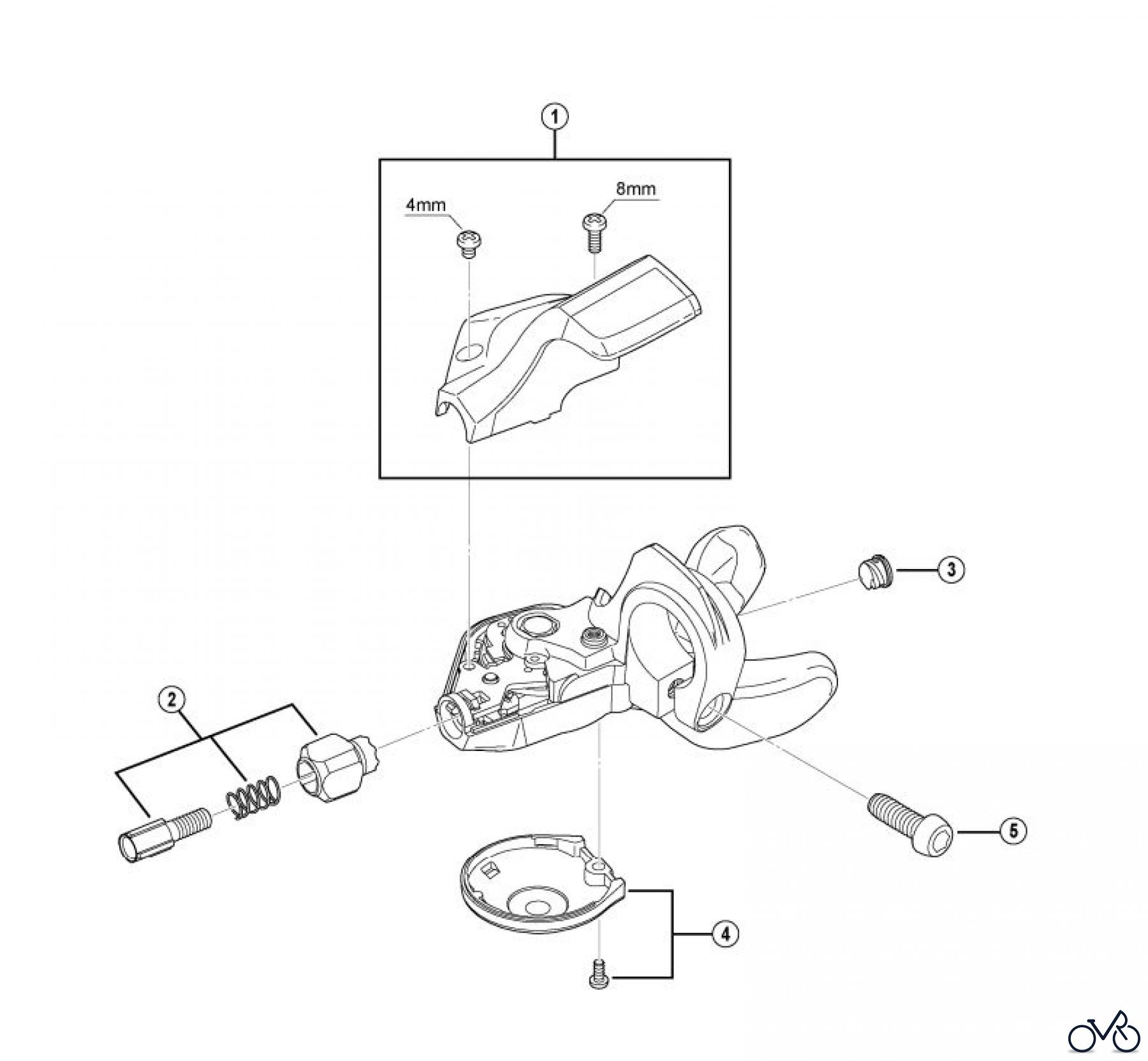  Shimano SL Shift Lever - Schalthebel SL-2400