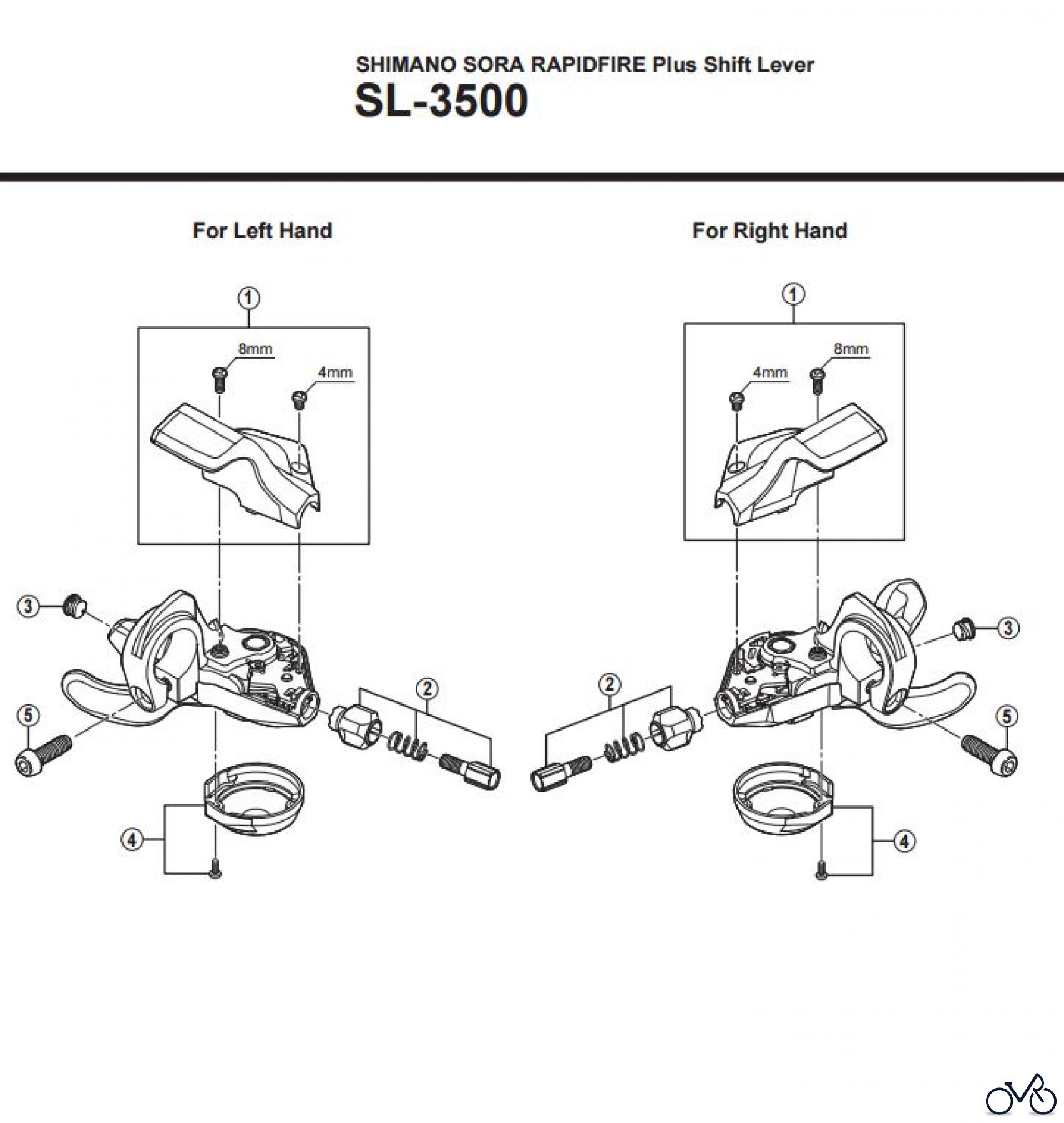 Shimano SL Shift Lever - Schalthebel SL-3500