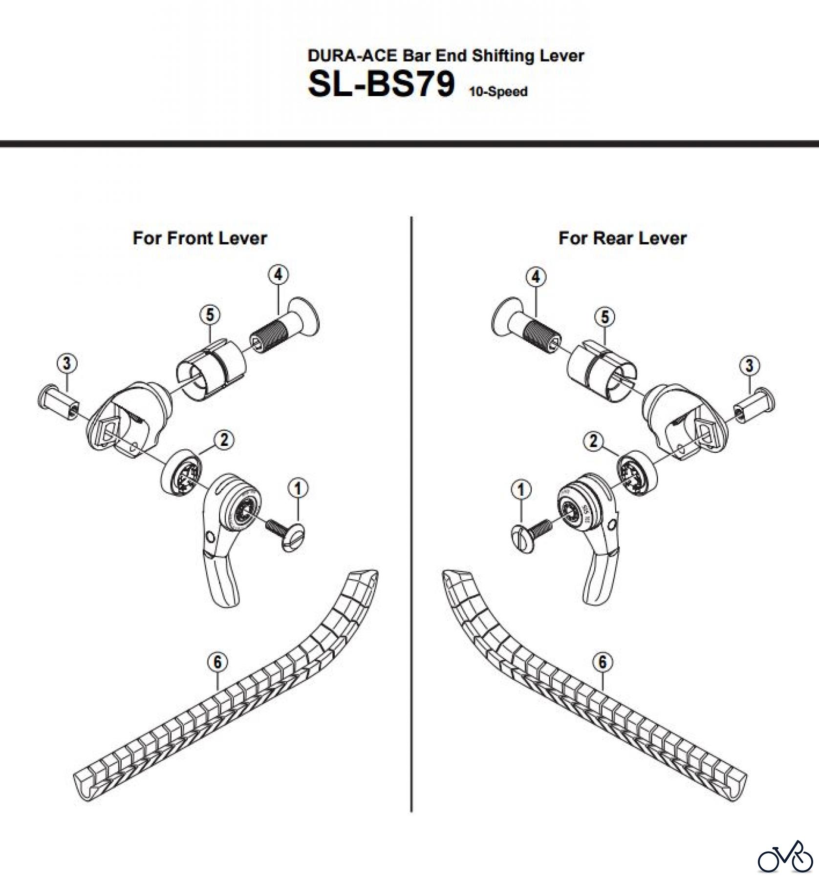  Shimano SL Shift Lever - Schalthebel SL-BS79  DURA-ACE Bar End Shifting Lever
