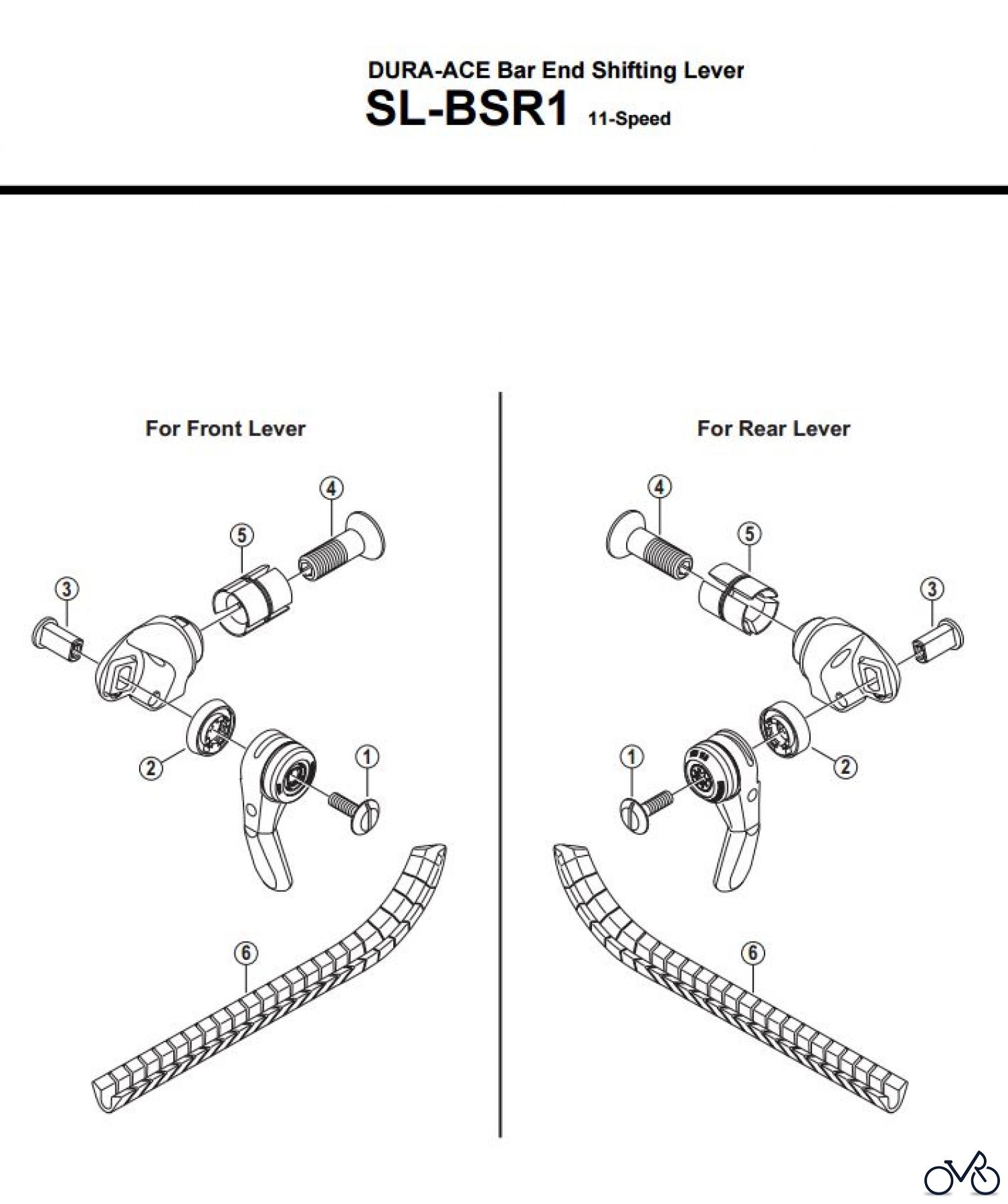  Shimano SL Shift Lever - Schalthebel SL-BSR1  DURA-ACE Bar End Shifting Lever