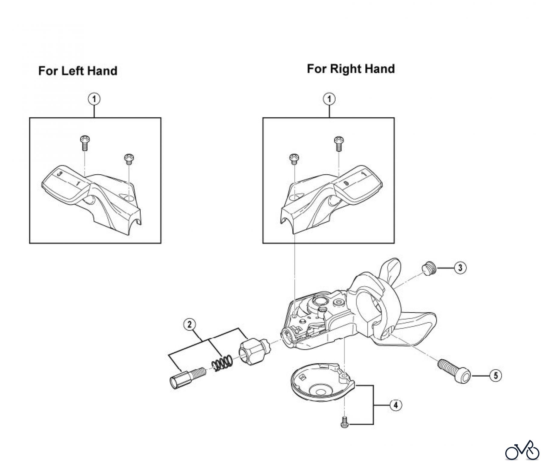 Shimano SL Shift Lever - Schalthebel SL-M390 ACERA Mega-9 Rapidfire Leve