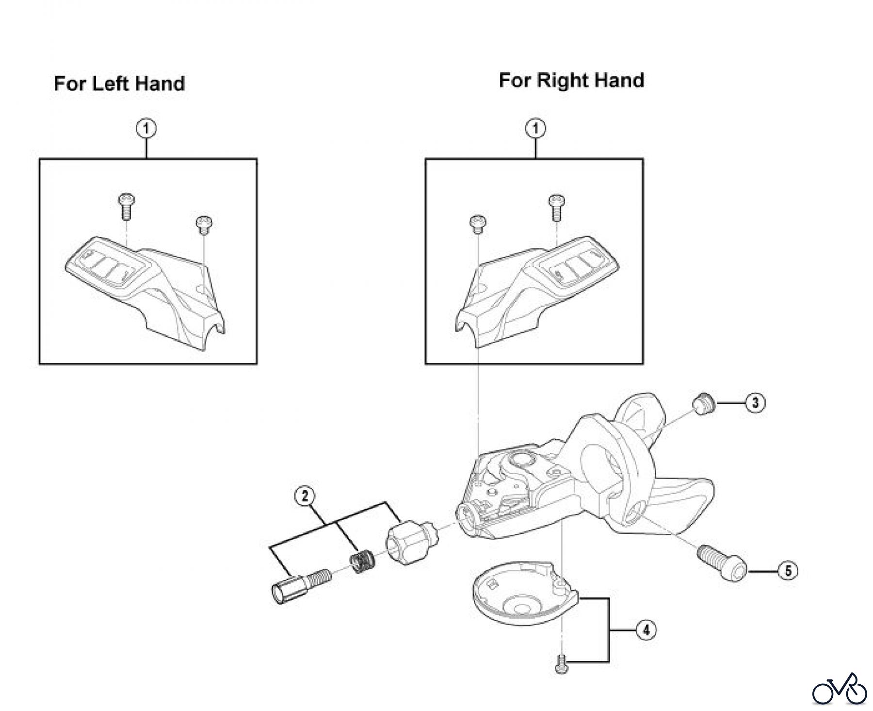 Shimano SL Shift Lever - Schalthebel SL-M430 ALIVIO Mega-9 Rapidfire Lever