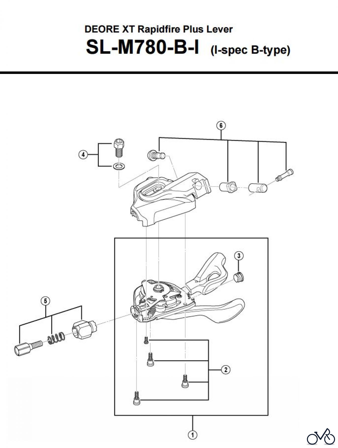 Shimano SL Shift Lever - Schalthebel SL-M780-B-I-3533 DEORE XT Rapidfire Plus Lever