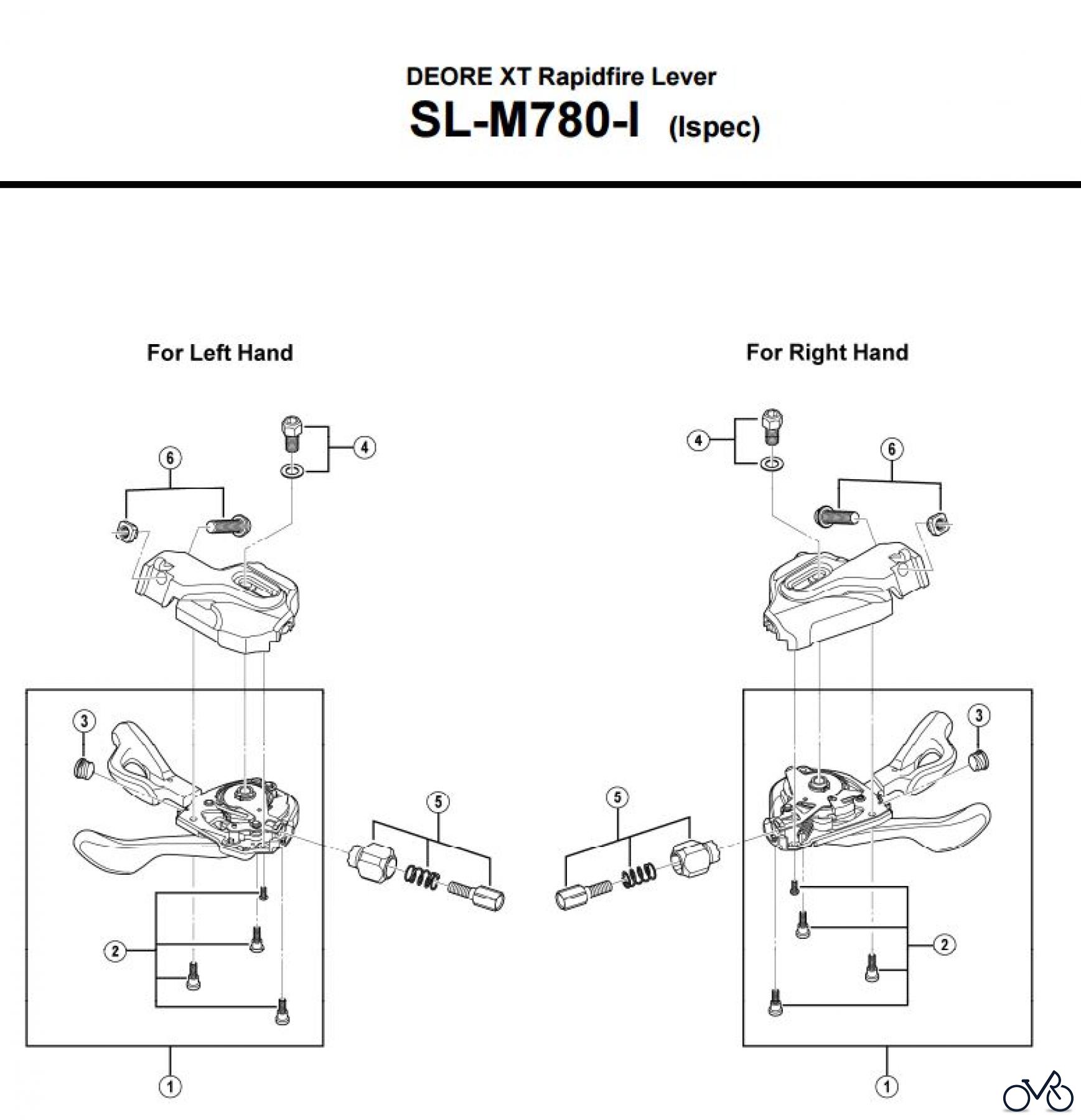  Shimano SL Shift Lever - Schalthebel SL-M780-I-3184