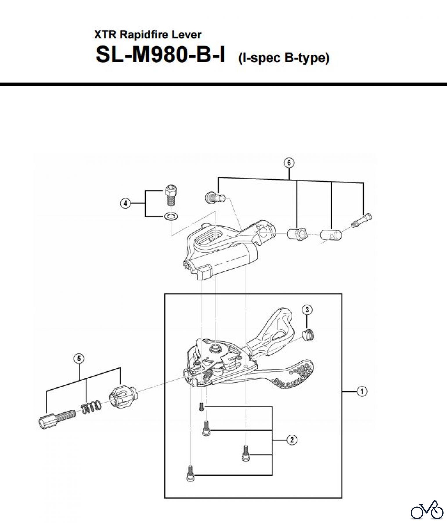  Shimano SL Shift Lever - Schalthebel SL-M980-B-I-3615