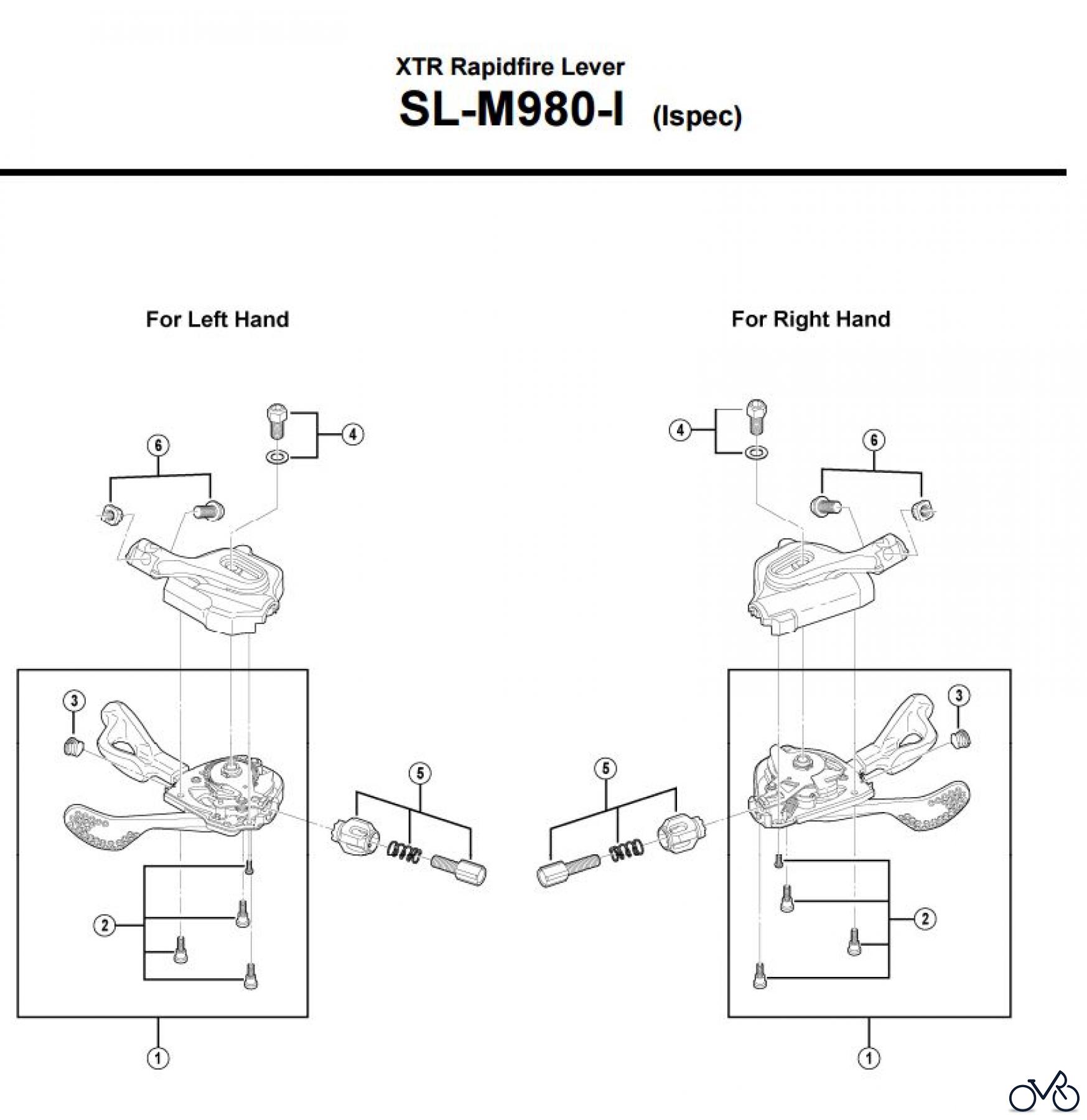  Shimano SL Shift Lever - Schalthebel SL-M980-I-3084