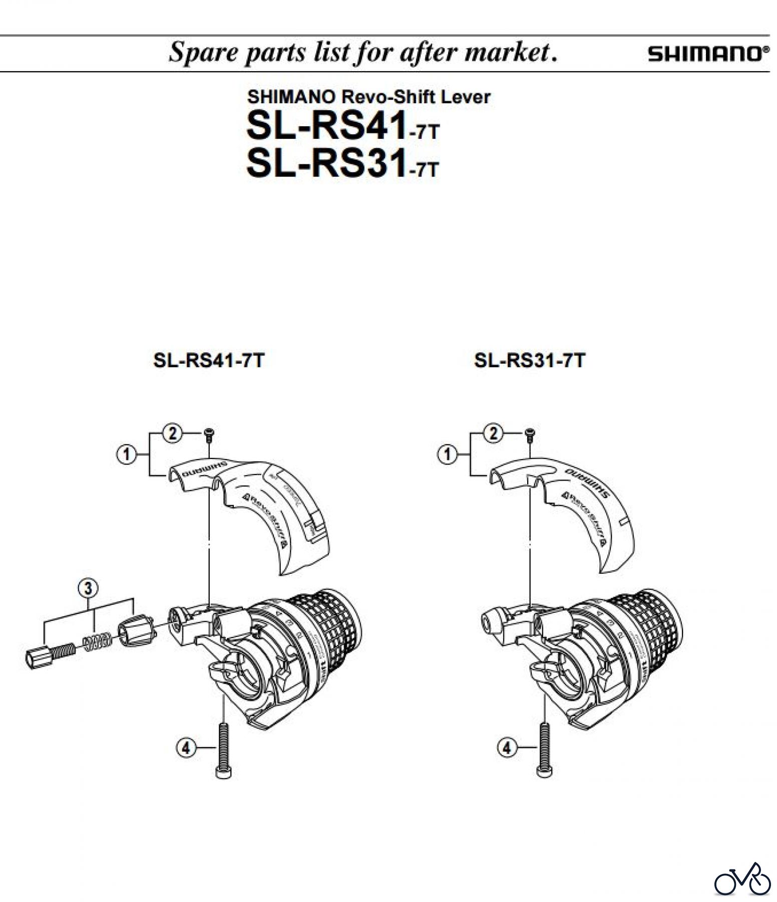Shimano SL Shift Lever - Schalthebel SL-RS41_7_RS31_7-2105