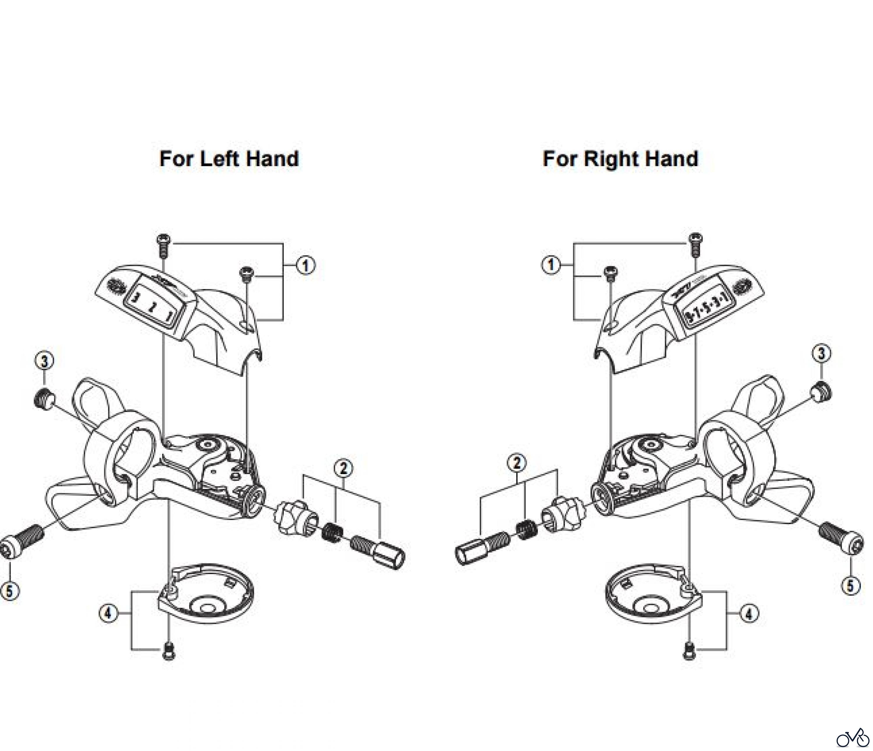 Shimano SL Shift Lever Schalthebel SLT660 DEORE LX Rapidfire Lever