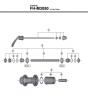 Shimano FH Free Hub - Freilaufnabe Ersatzteile FH-M3050 -3839 Kassettennabe für Scheibenbremse