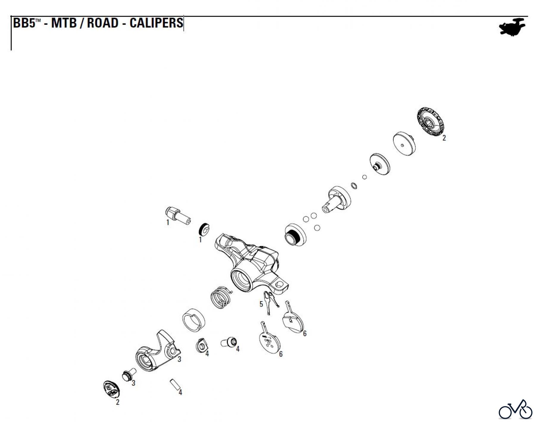  Sram avid BRAKE LEVERS BB5™ - MTB / ROAD - CALIPERS