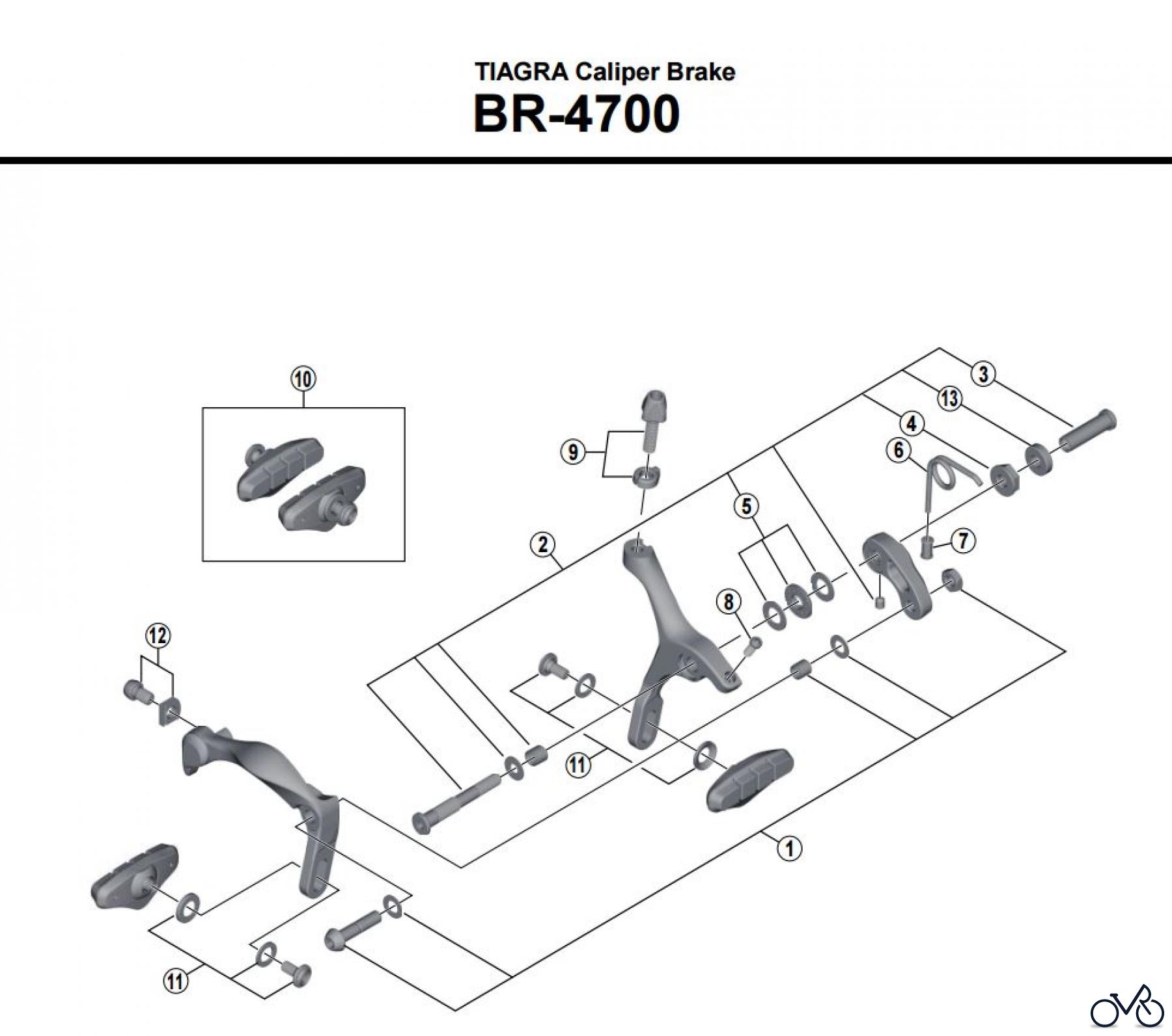  Shimano BR Brake - Bremse BR-4700 -3865A