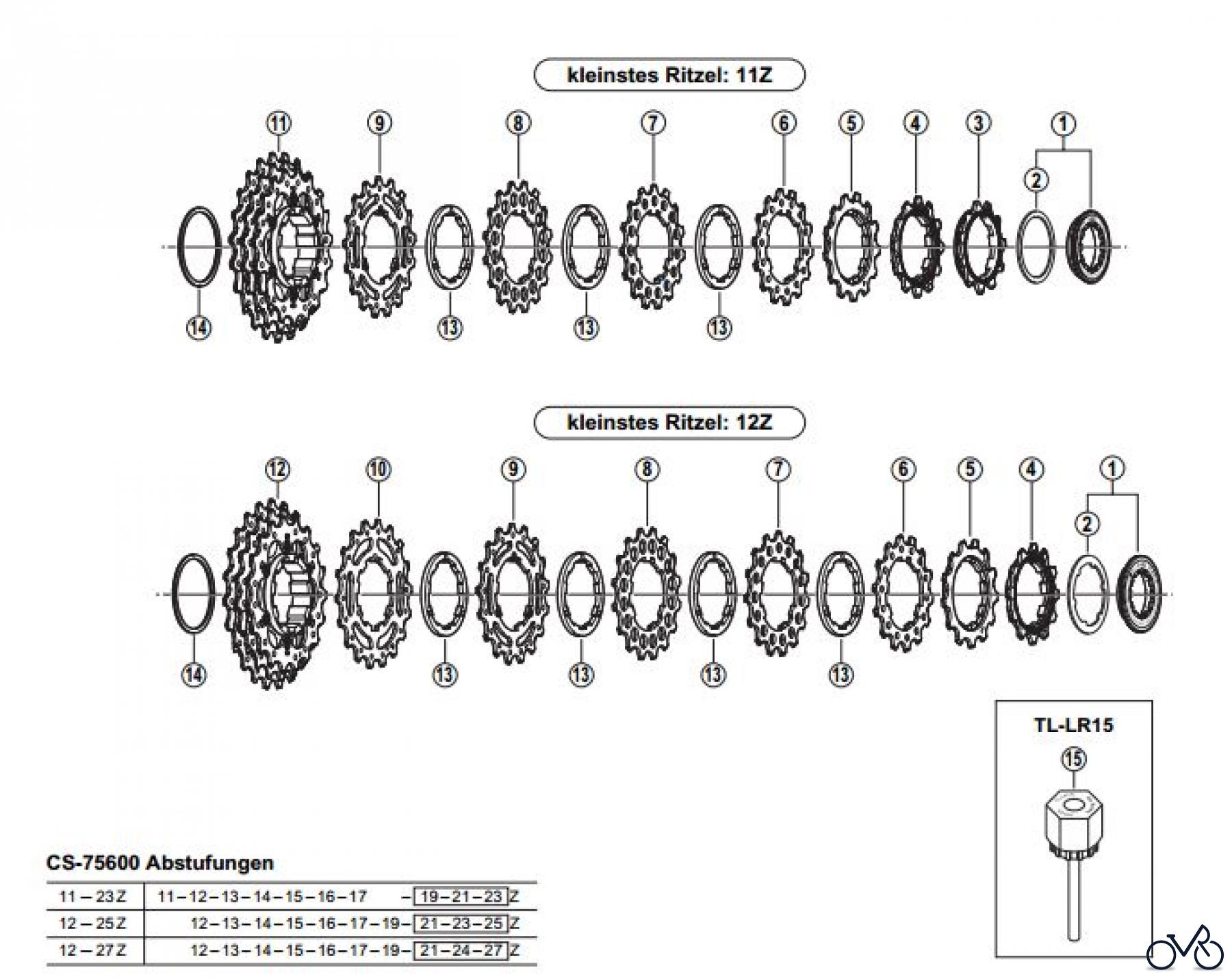  Shimano CS Cassette / Zahnkranz CS-5600 SHIMANO 105 Kassette