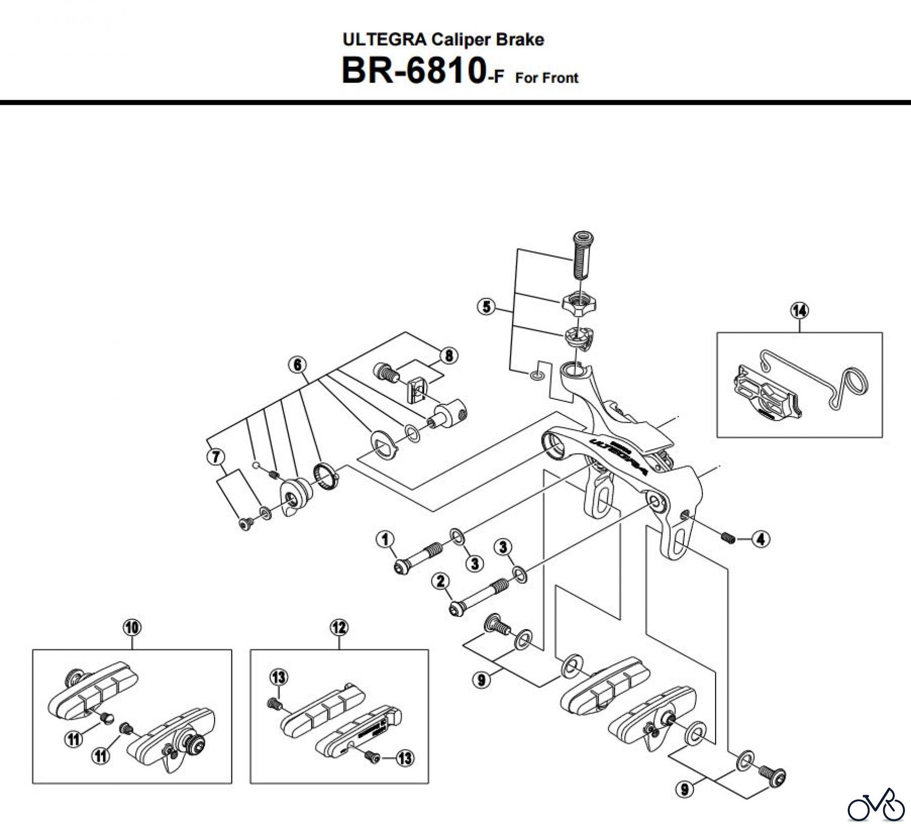  Shimano BR Brake - Bremse BR-6810-F -3600A