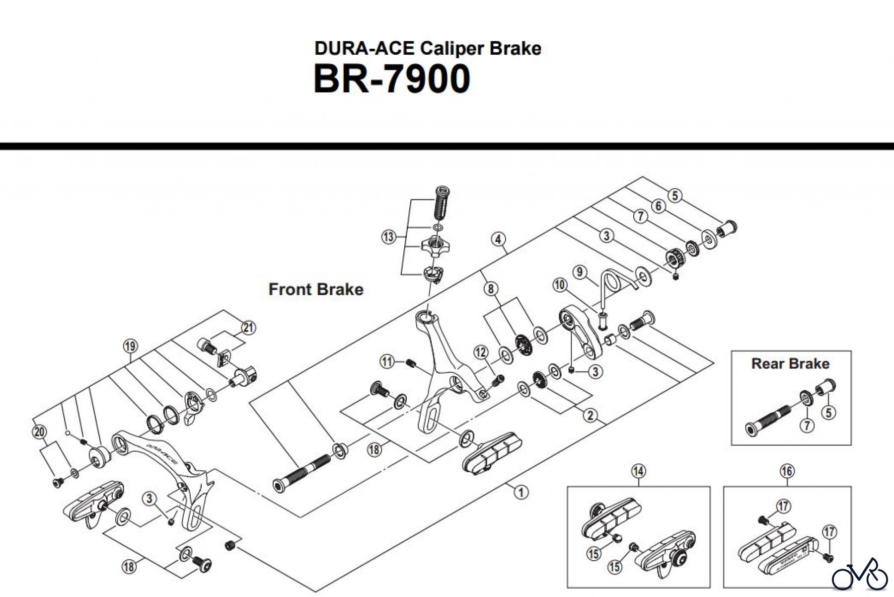  Shimano BR Brake - Bremse BR-7900 -2868A