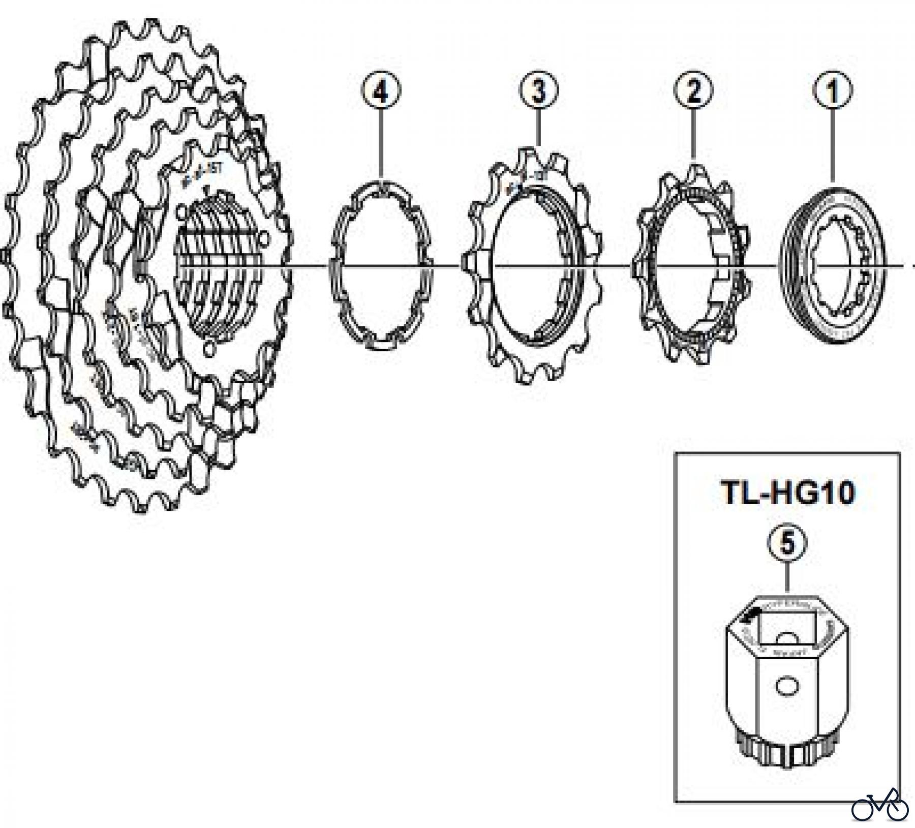  Shimano CS Cassette / Zahnkranz CS-HG30-I Cassette Sprocket 7-Speed / ac-Group