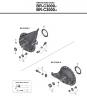 Shimano BR Brake - Bremse Ersatzteile BR-C3000-F_R -3751A NEXUS Roller Brak