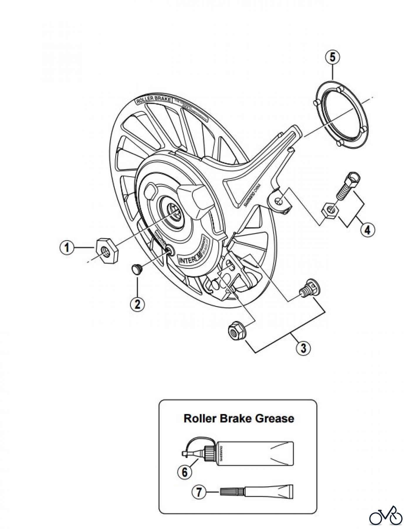  Shimano BR Brake - Bremse BR-IM35-FF -2776 Front Roller Brake