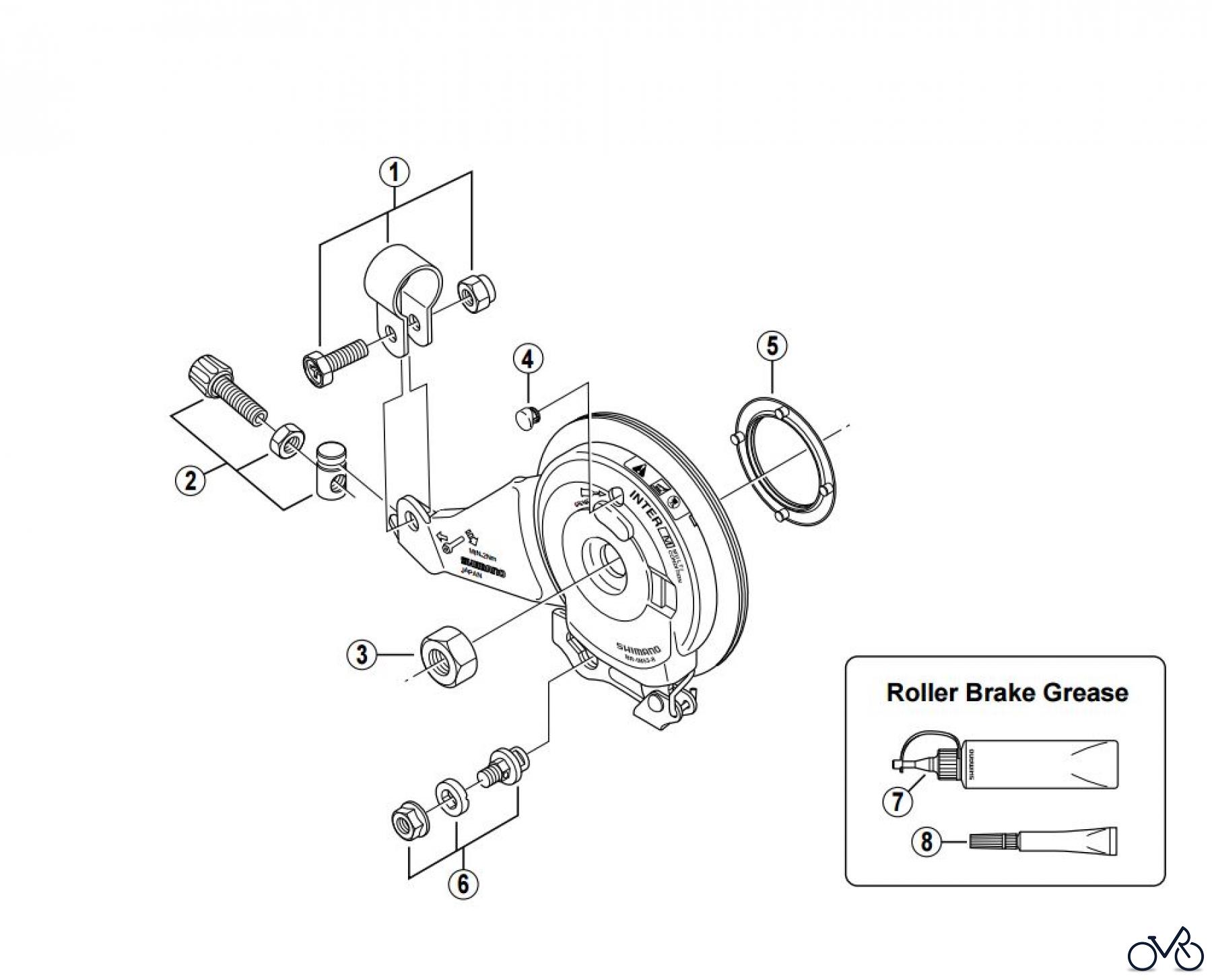  Shimano BR Brake - Bremse BR-IM53-R -2639 Roller Brake