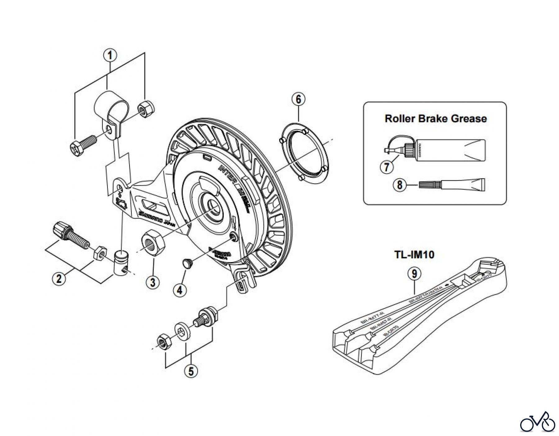  Shimano BR Brake - Bremse BR-IM77-R -2880 Roller Brake