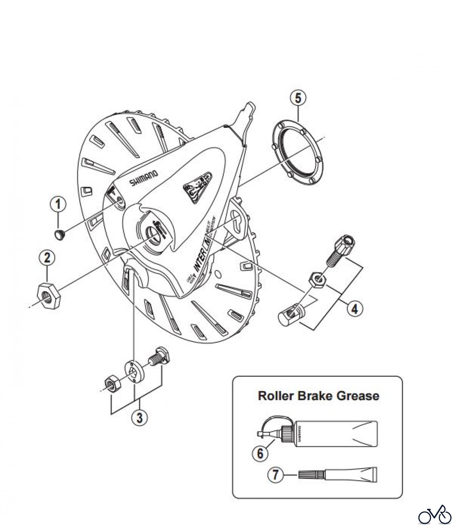  Shimano BR Brake - Bremse BR-IM81-F -3282 Roller Brake