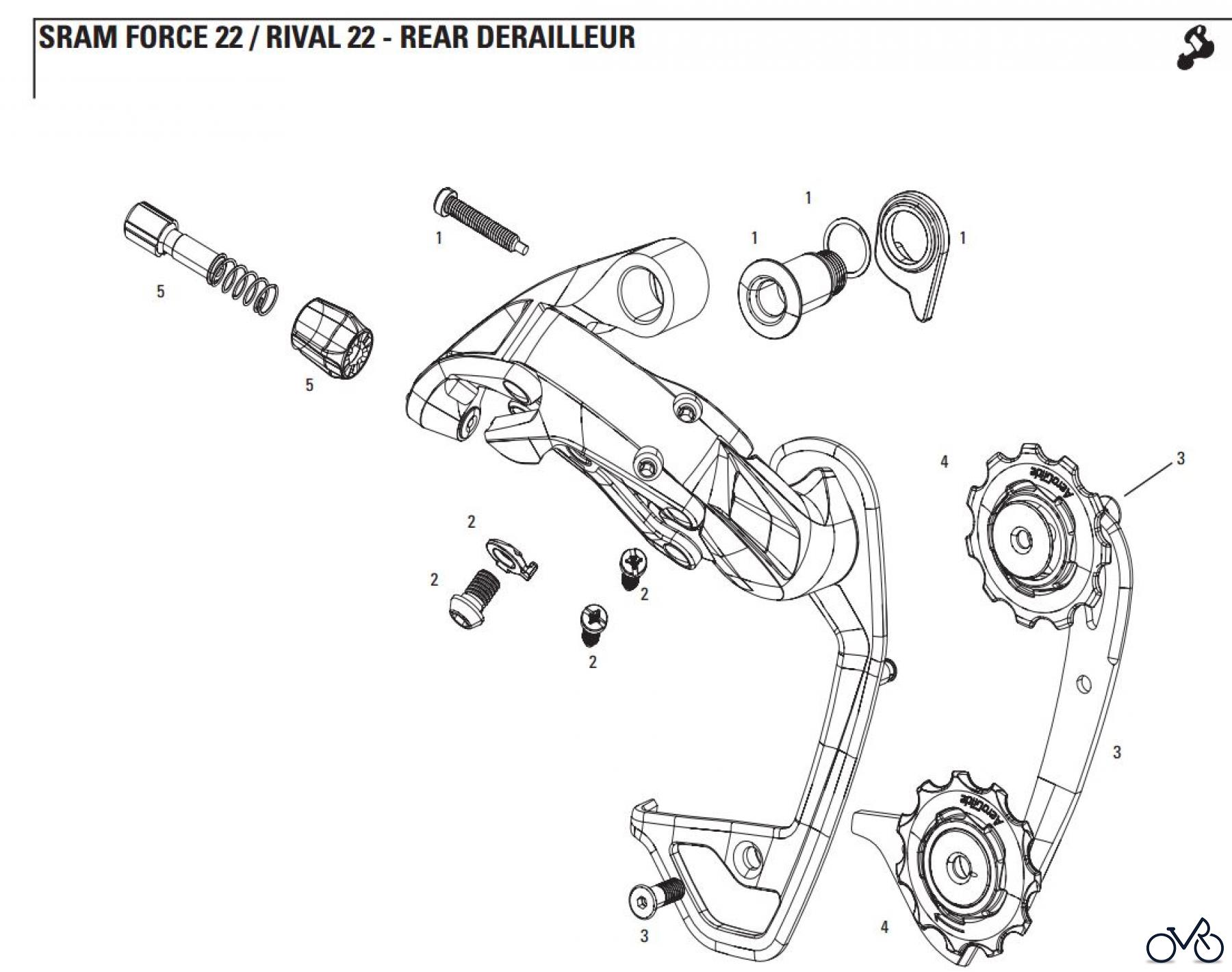 Sram Sram SRAM FORCE 22 / RIVAL 22 - REAR DERAILLEUR