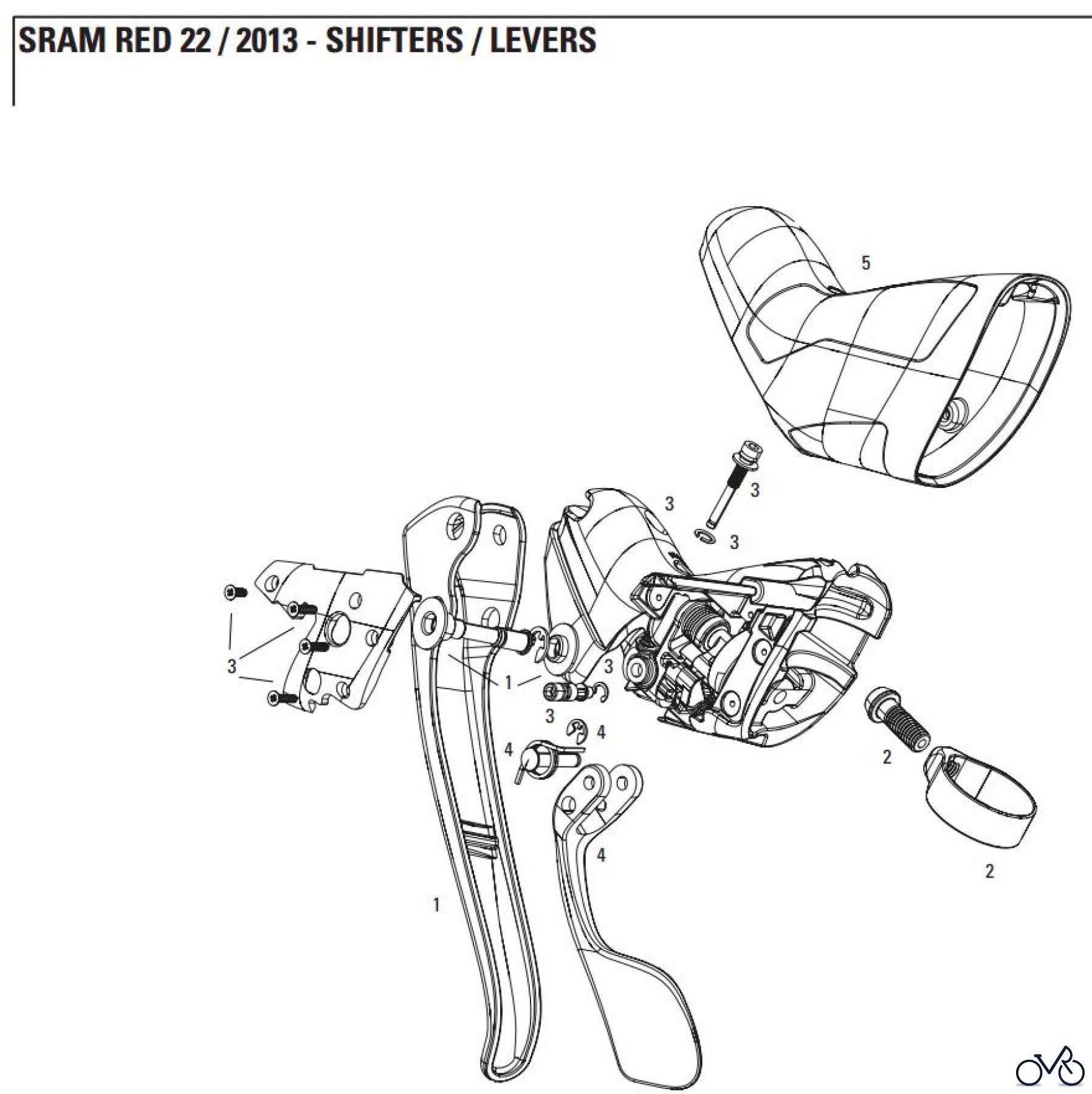  Sram Sram SRAM RED 22 / 2013 - SHIFTERS / LEVERS