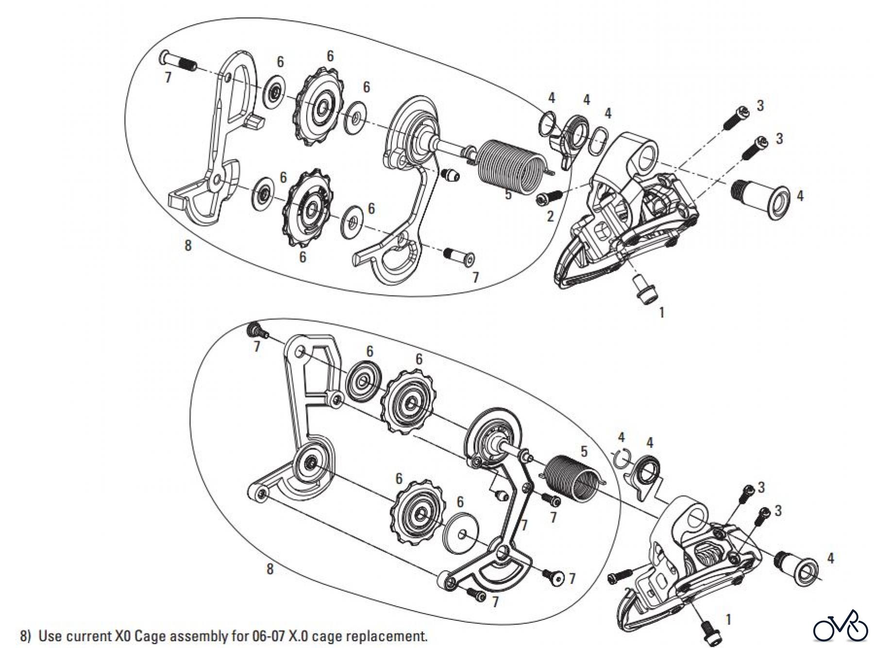  Sram Sram SRAM X0 - REAR DERAILLEUR 3x9 (2006-2013)