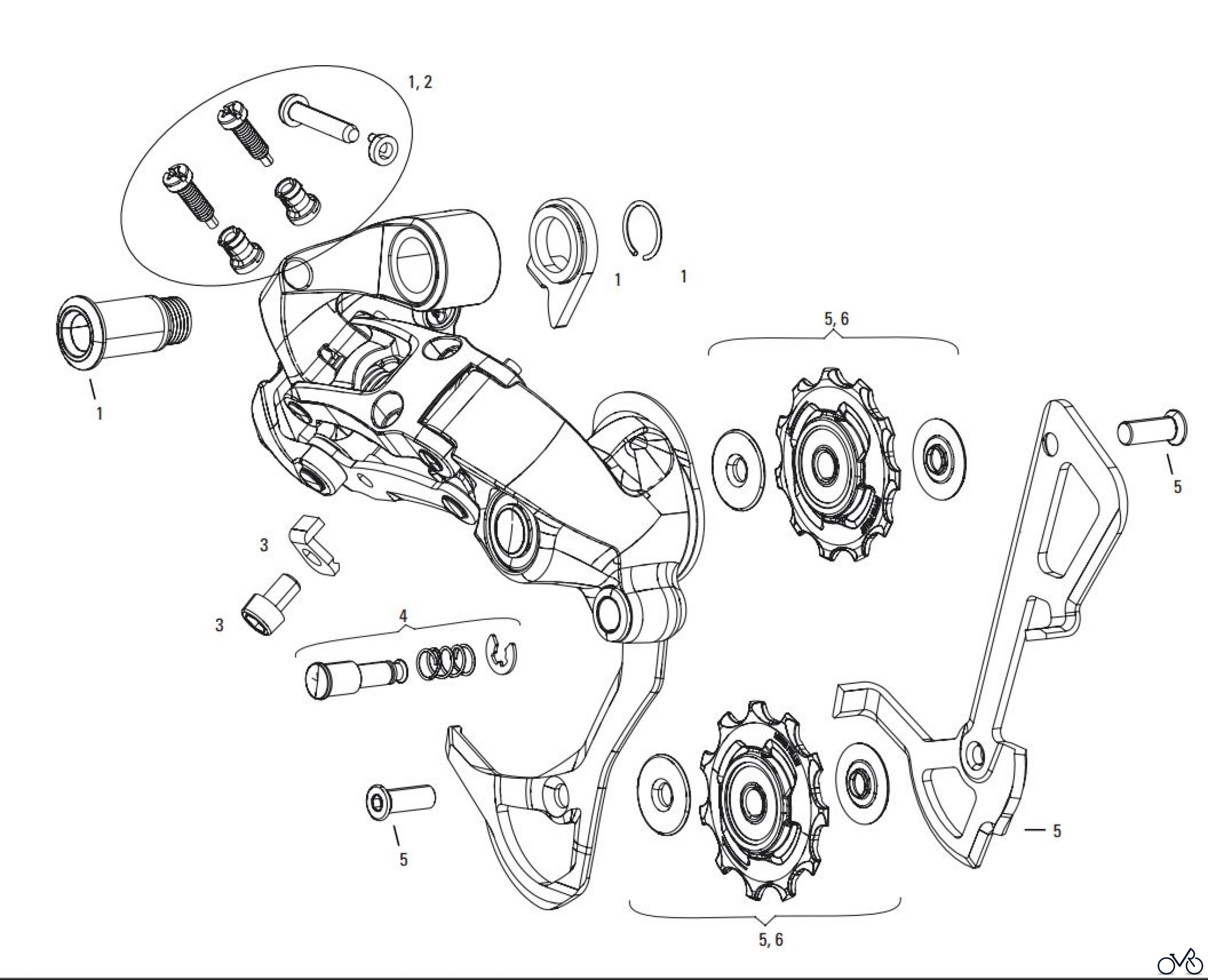 gx 2x10 rear derailleur