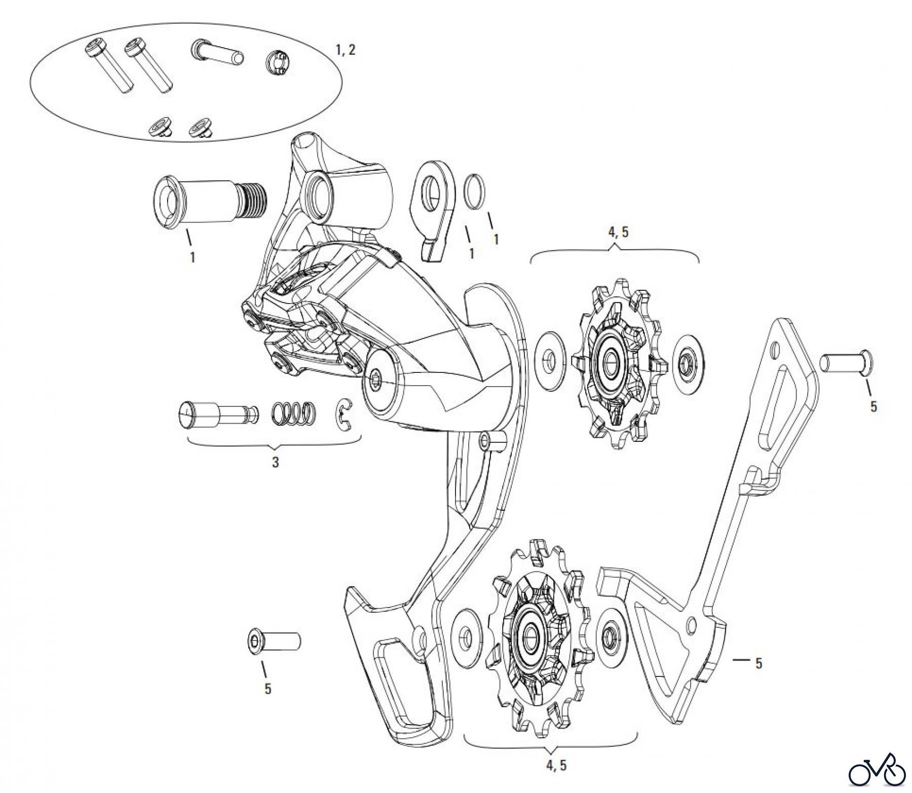 Sram SRAM GX 2X11 TYPE 2.1 REAR DERAILLEUR Ersatzteile
