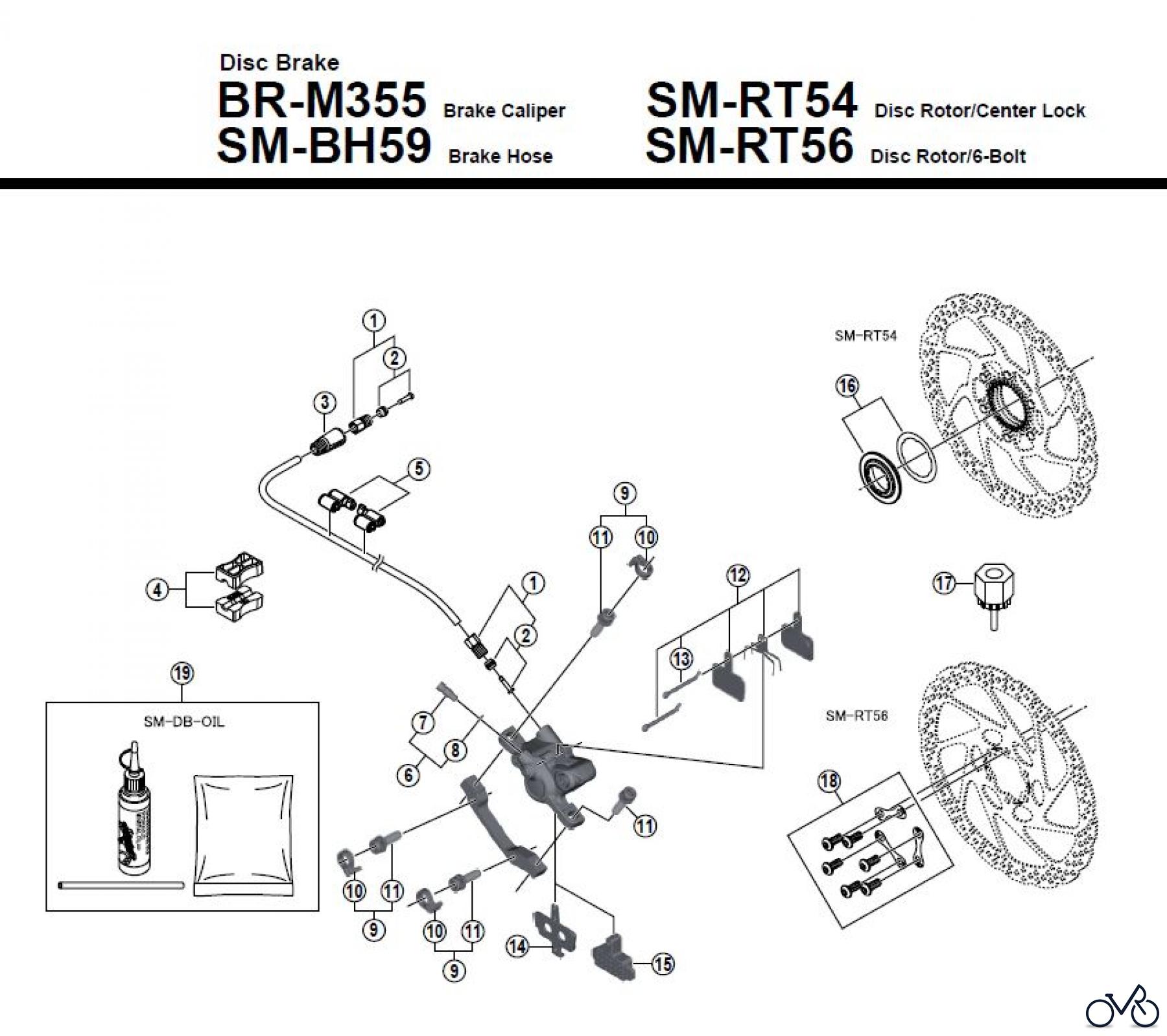 Shimano BR Brake - Bremse BR-M355 -3813