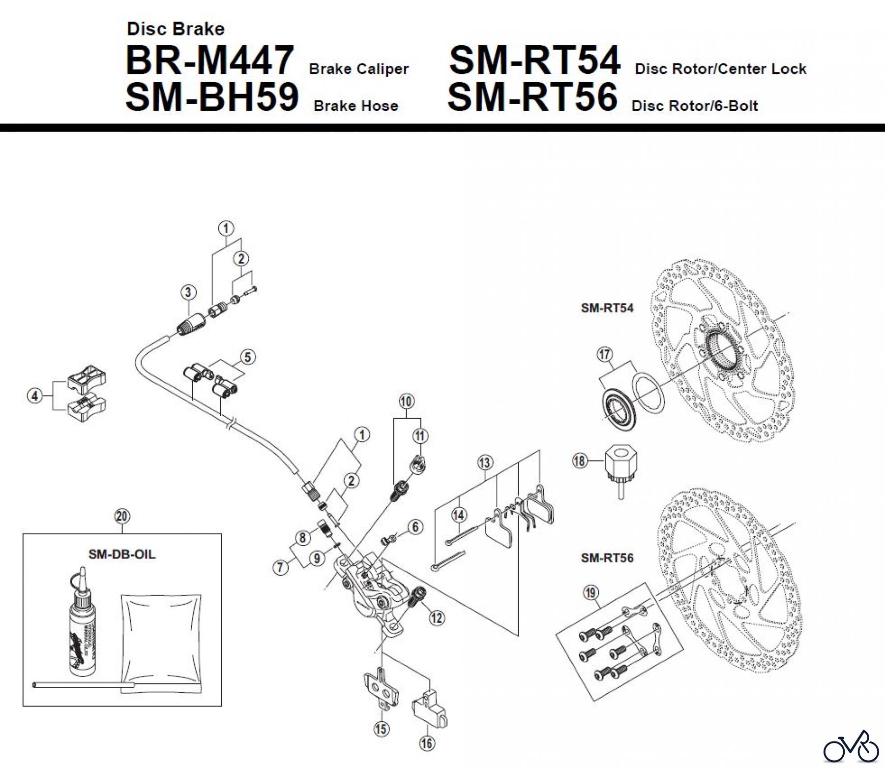  Shimano BR Brake - Bremse BR-M447 Disc Brake