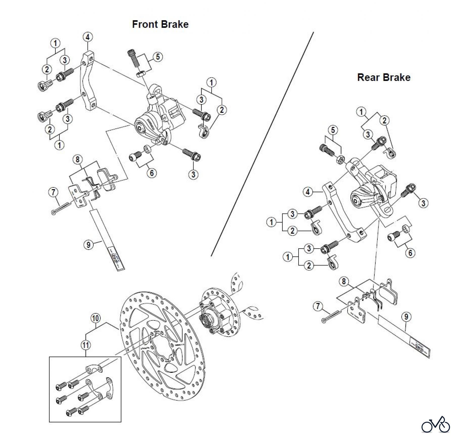  Shimano BR Brake - Bremse BR-M475-2179B