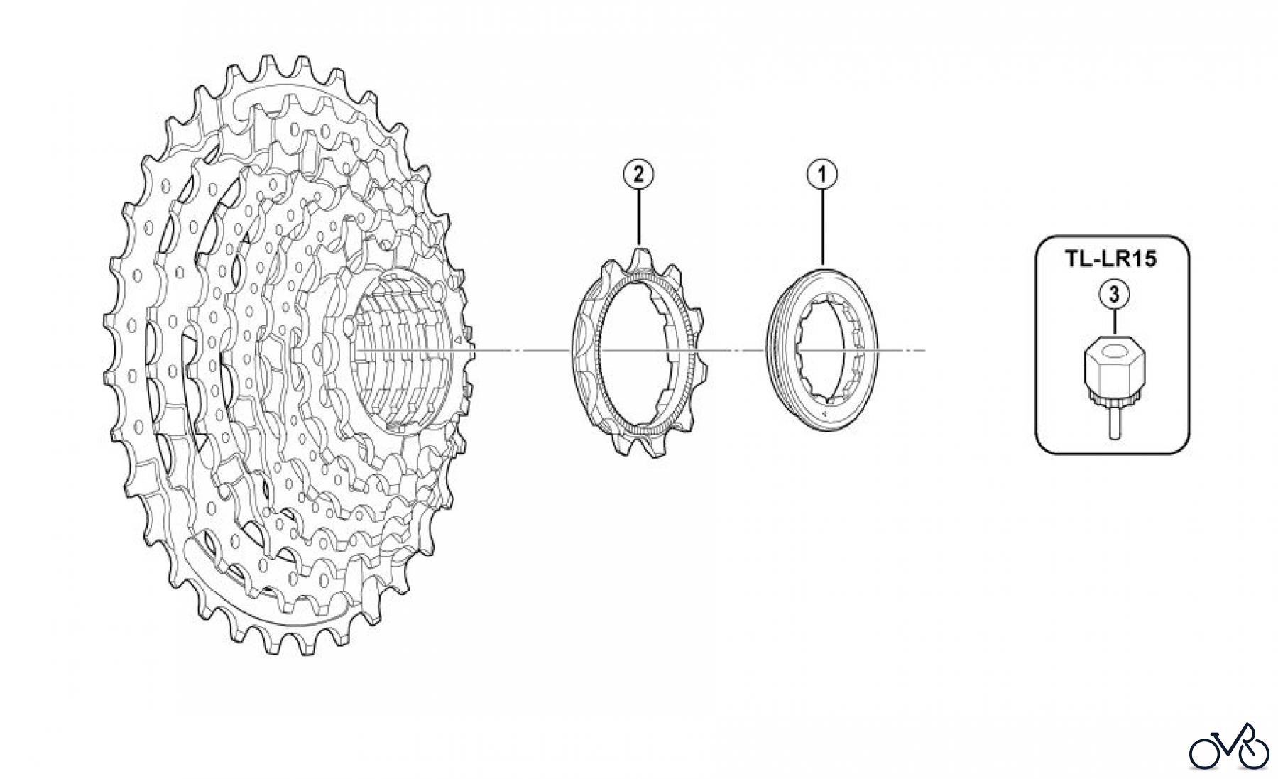  Shimano CS Cassette / Zahnkranz CS-HG51-8-3237B Cassette Sprocket (8-Speed)