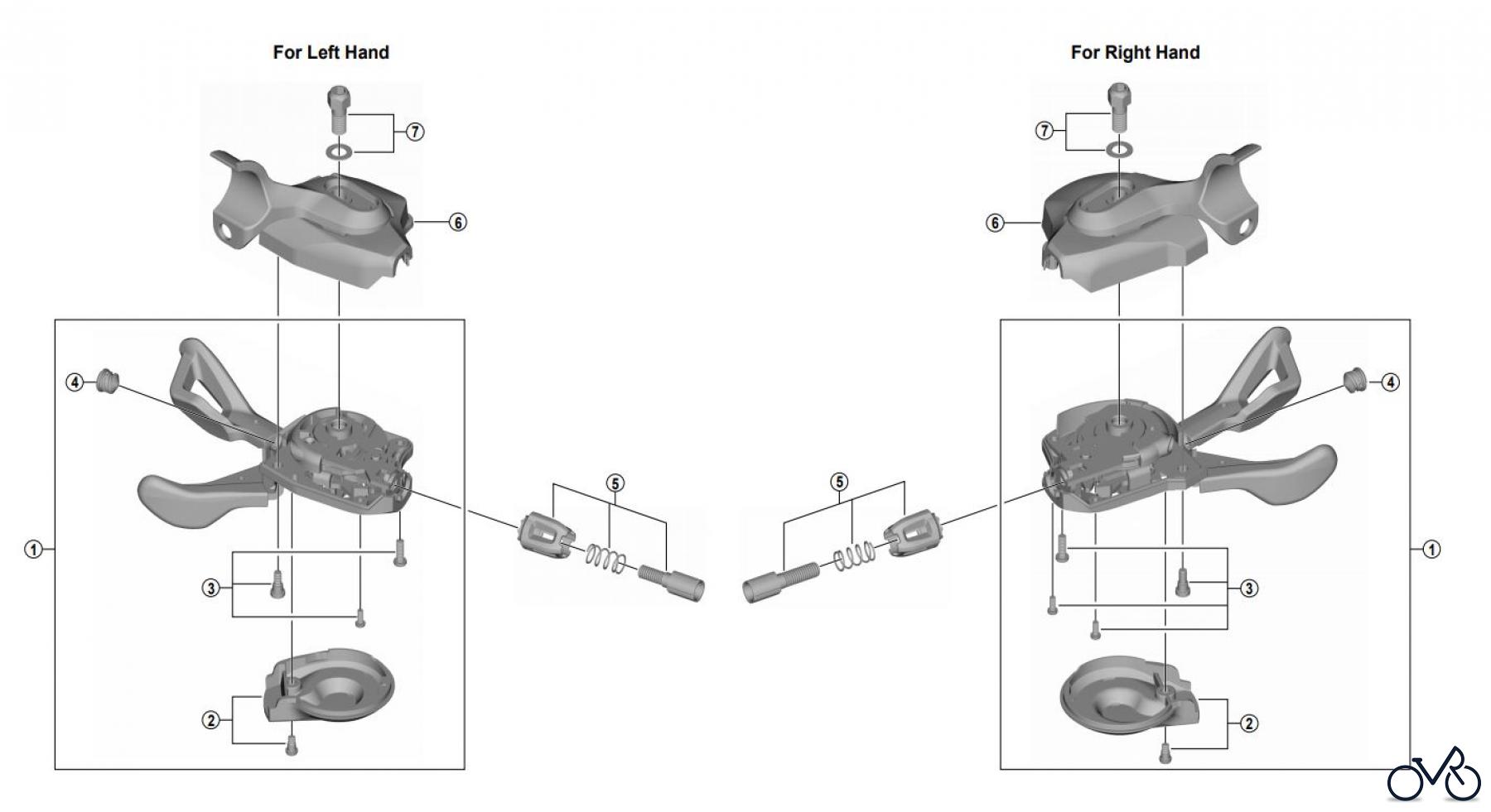 Shimano SL Shift Lever - Schalthebel SL-M7000-I-4021 Schalthebel
