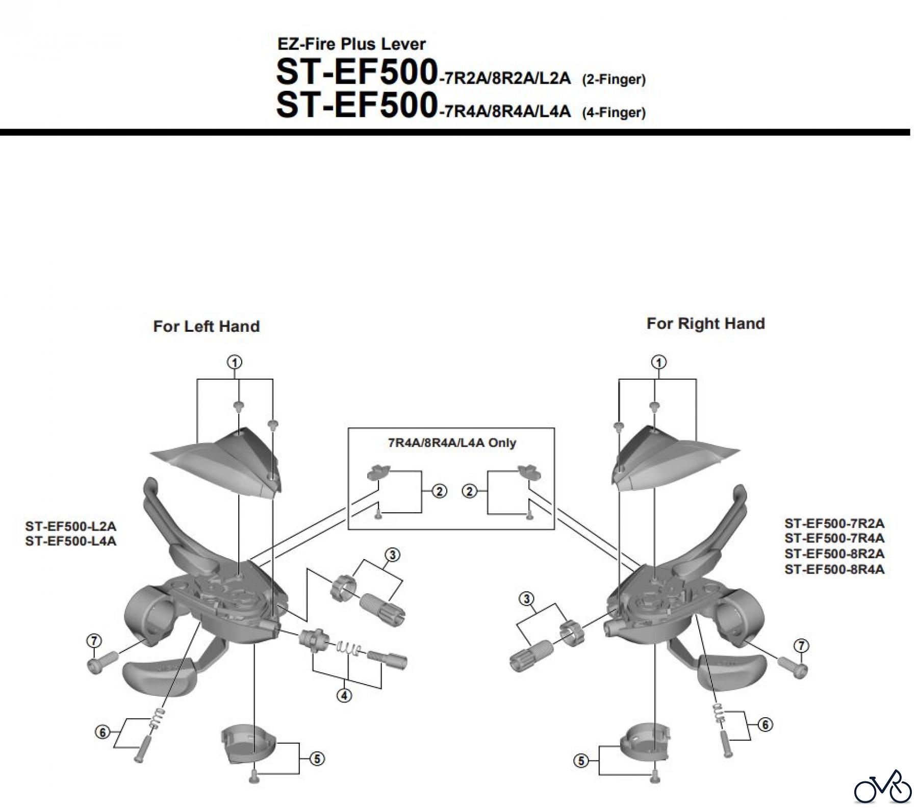 SHIMANO Abdeckung oben für ST-EF500 links 4 Finger M3x5mm Schrauben Fahrrad