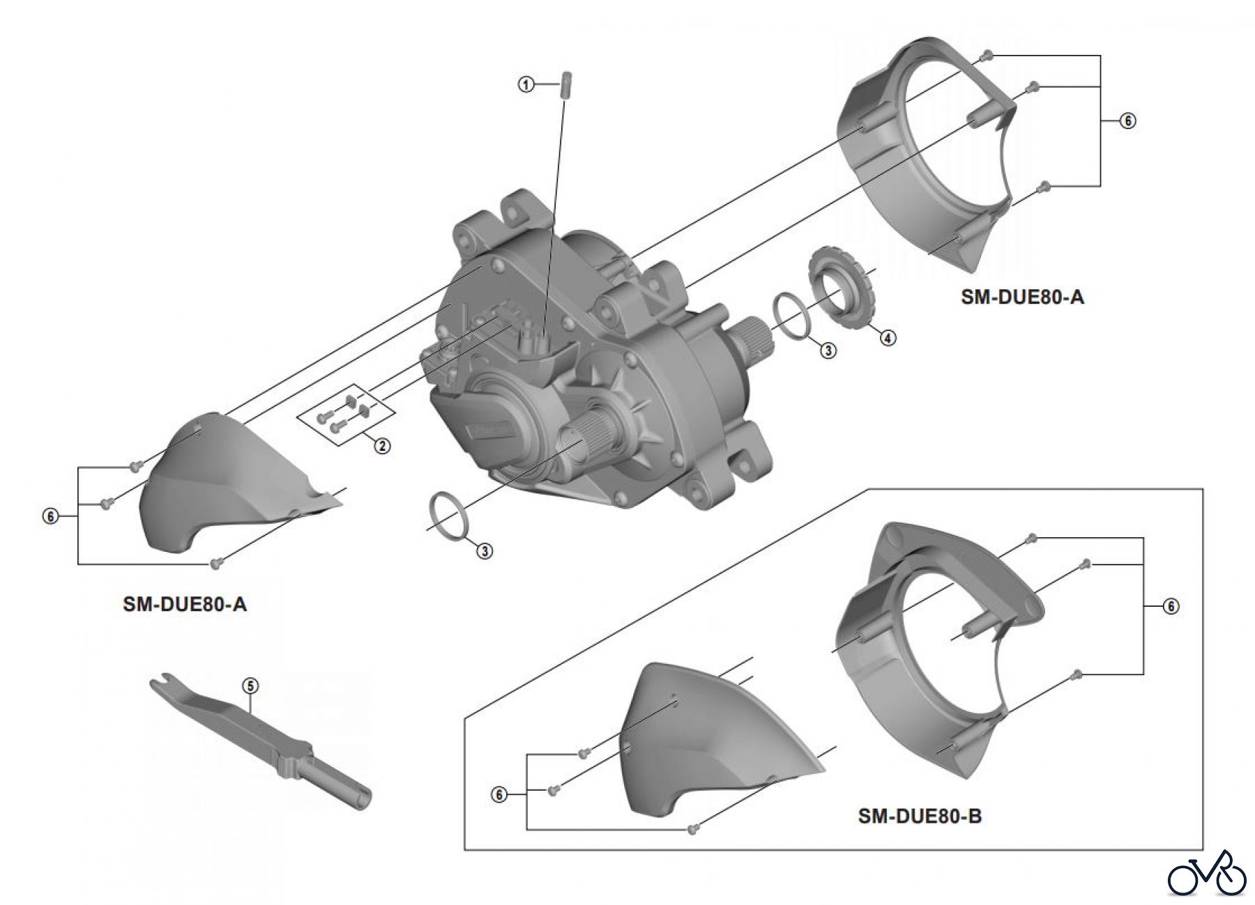 Shimano DU Drive Unit Antriebseinheit (E-Bike) DU-E8000