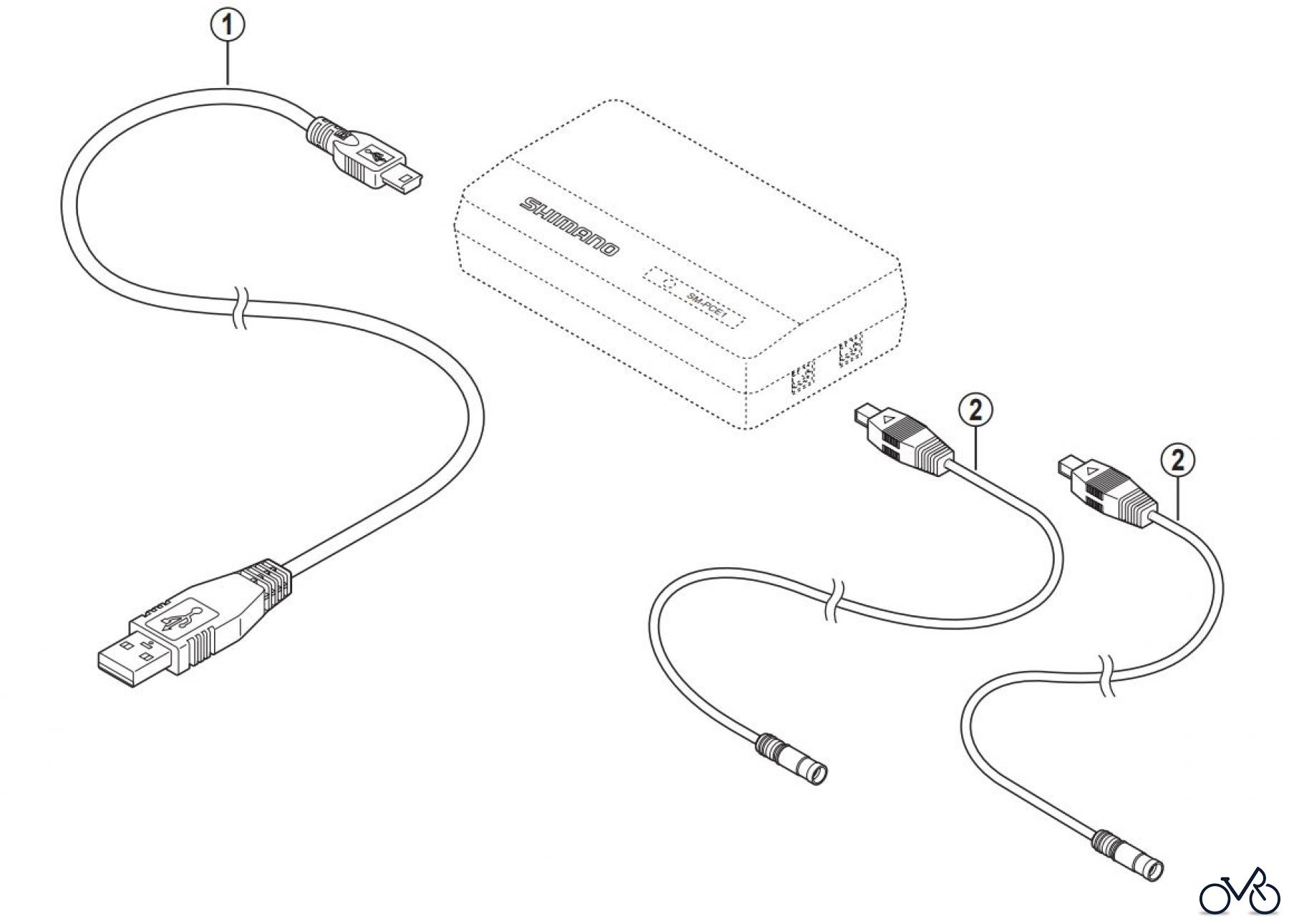  Shimano SM Smallparts - Kleinteile, RT, BT, BB, CD SM-PCE1