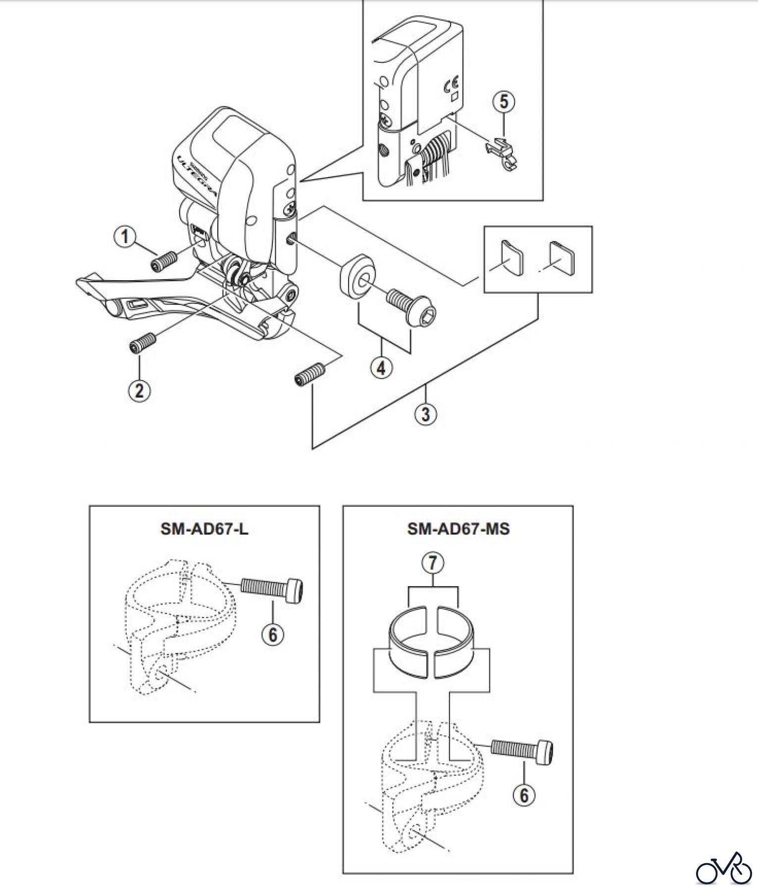  Shimano FD Front Derailleur - Umwerfer FD-6870-F ULTEGRA Umwerfer