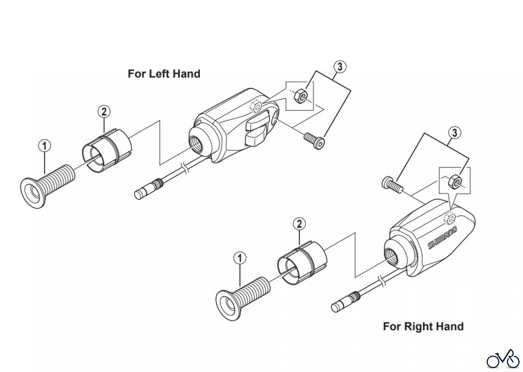 Shimano SW Switch - Schalter SW-R671-3456 SHIMANO Remote Triathlon Shifter