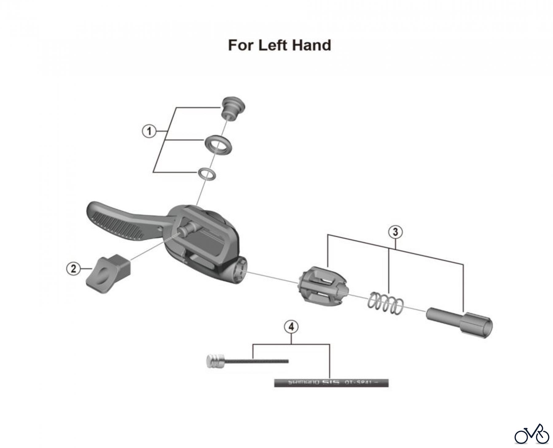  Shimano SL Shift Lever - Schalthebel SL-MT800 (-4364)  Sattelstützenhebel
