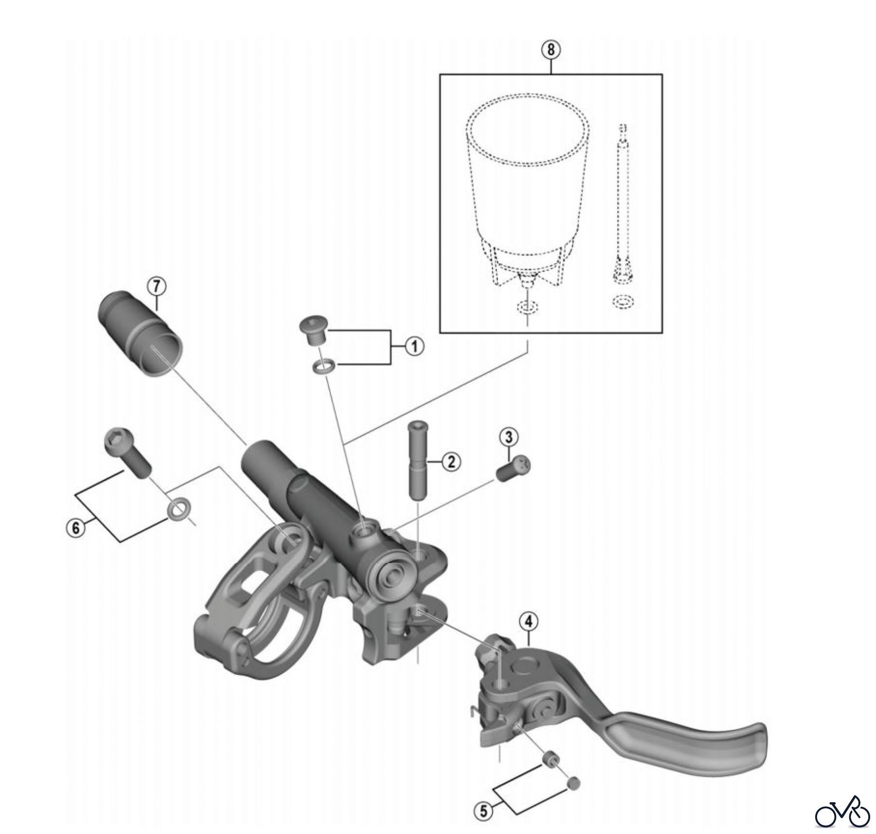  Shimano BL Brake Lever - Bremshebel BL-M9120 (-4372) XTR Brake Lever