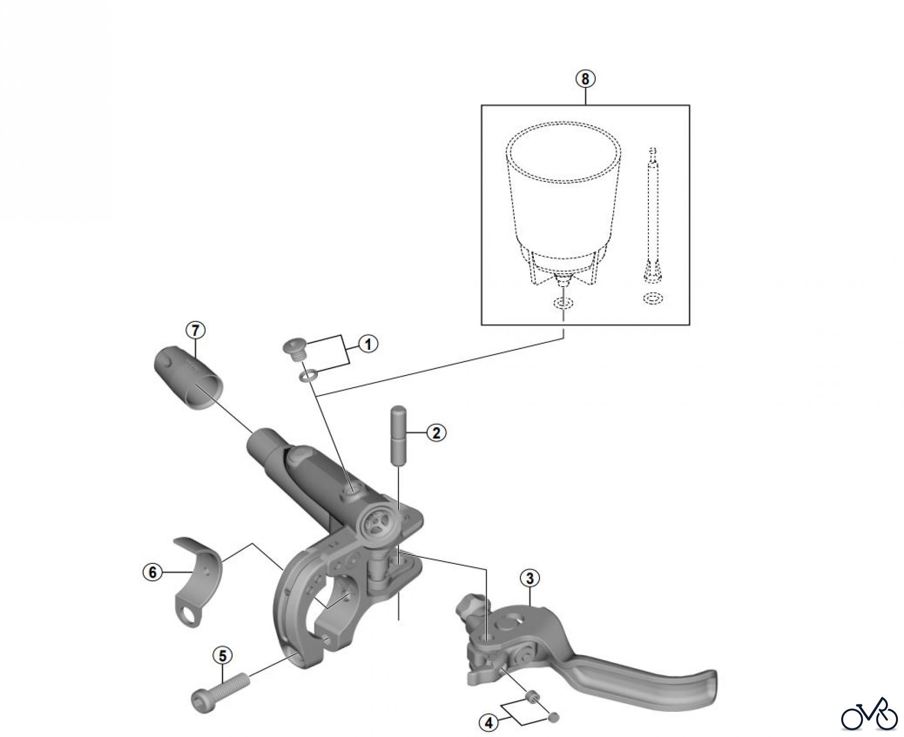  Shimano BL Brake Lever - Bremshebel BL-M7000 (-3979)  SLX Brake Lever