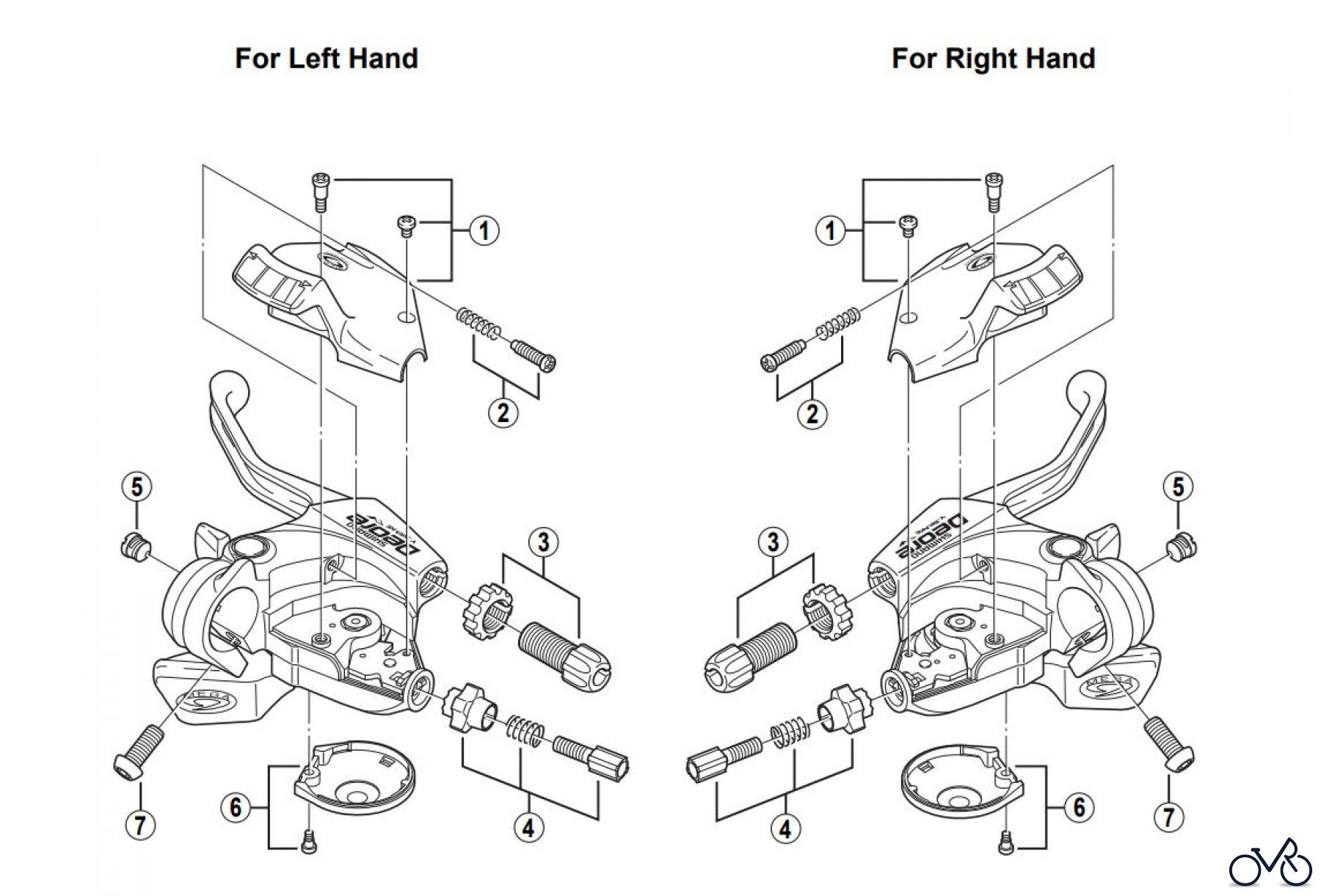 Shimano ST Rapidfire- Schaltbremshebel ST-M510 (-1899) SHIMANO DEORE Mega-9 Rapidfire Lever (2-Finger)