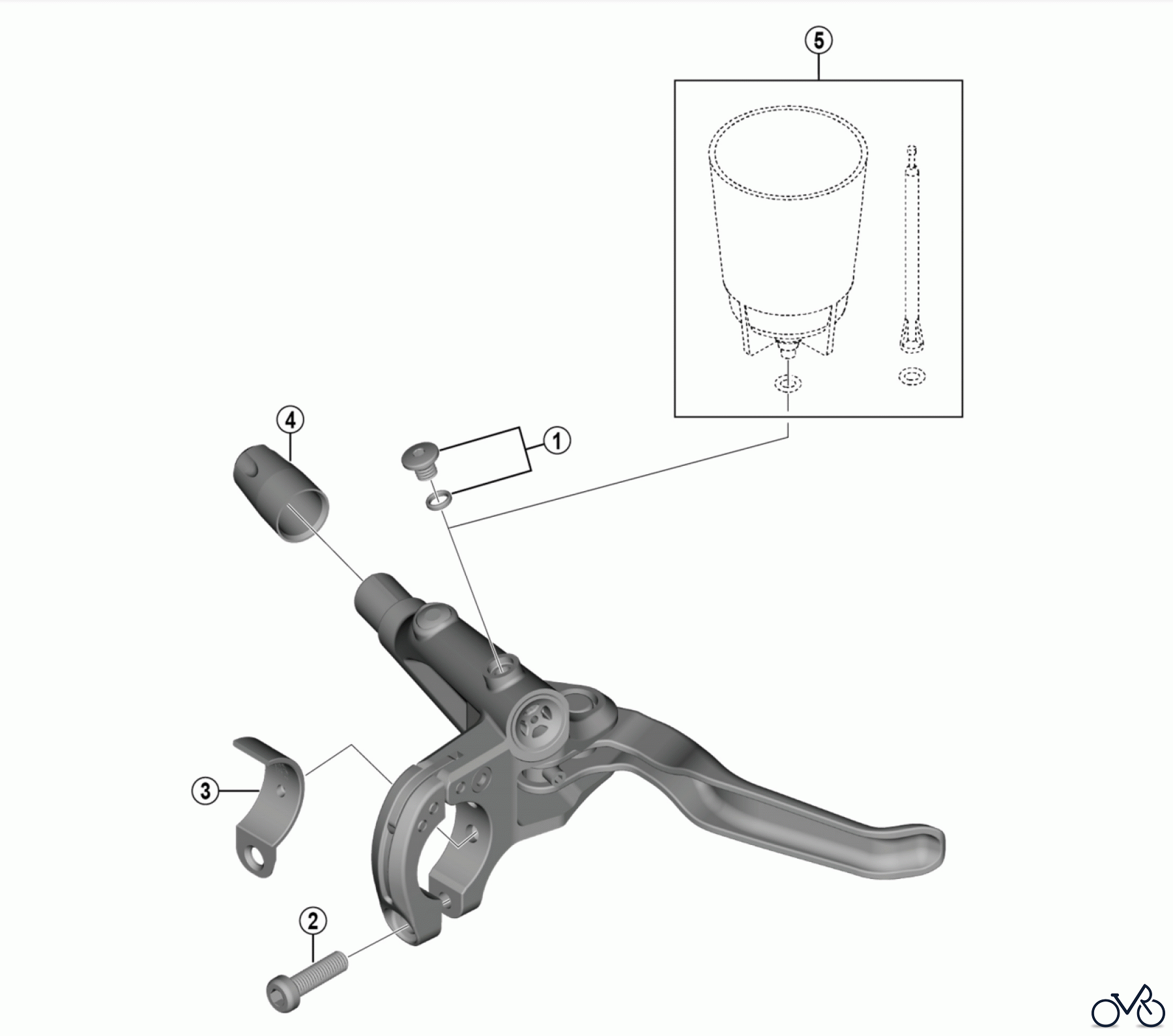  Shimano BL Brake Lever - Bremshebel BL-T6000 (4202)  DEORE Bremshebel